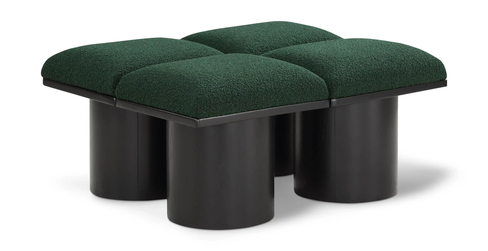 Pavilion - 4 Piece Modular Bench With Black Base - Best Buy Furniture