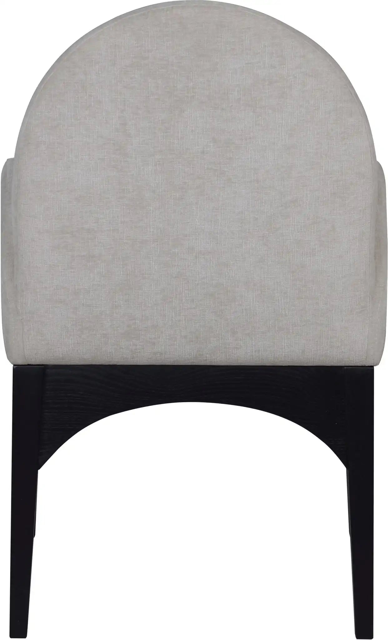 Waldorf - Chenille Dining Arm Chair With Black Legs