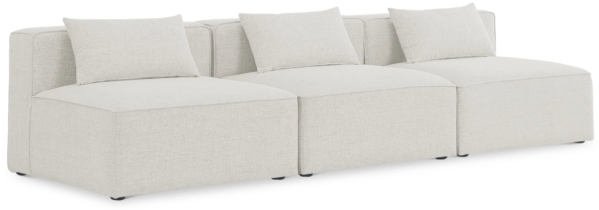 Cube - Linen Modular 3 Seat Armless Sofa - Best Buy Furniture