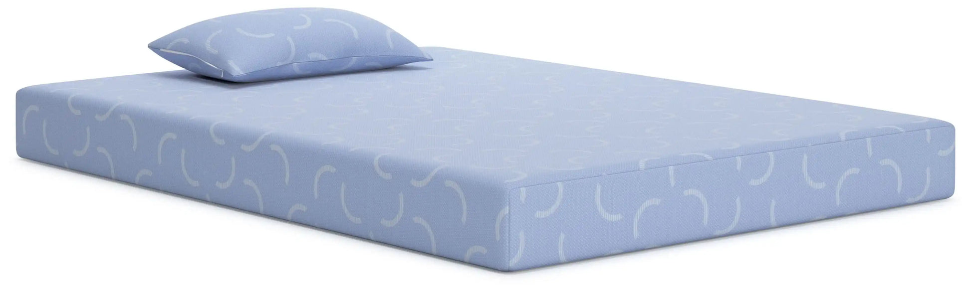 Ikidz Ocean - Mattress Twin size And Pillow Set of 2 - Blue - Best Buy Furniture