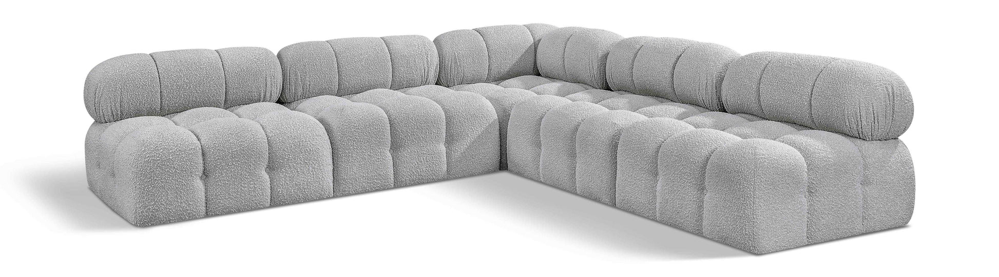 Ames - 5 Piece Fabric Modular Corner Sectional - Best Buy Furniture
