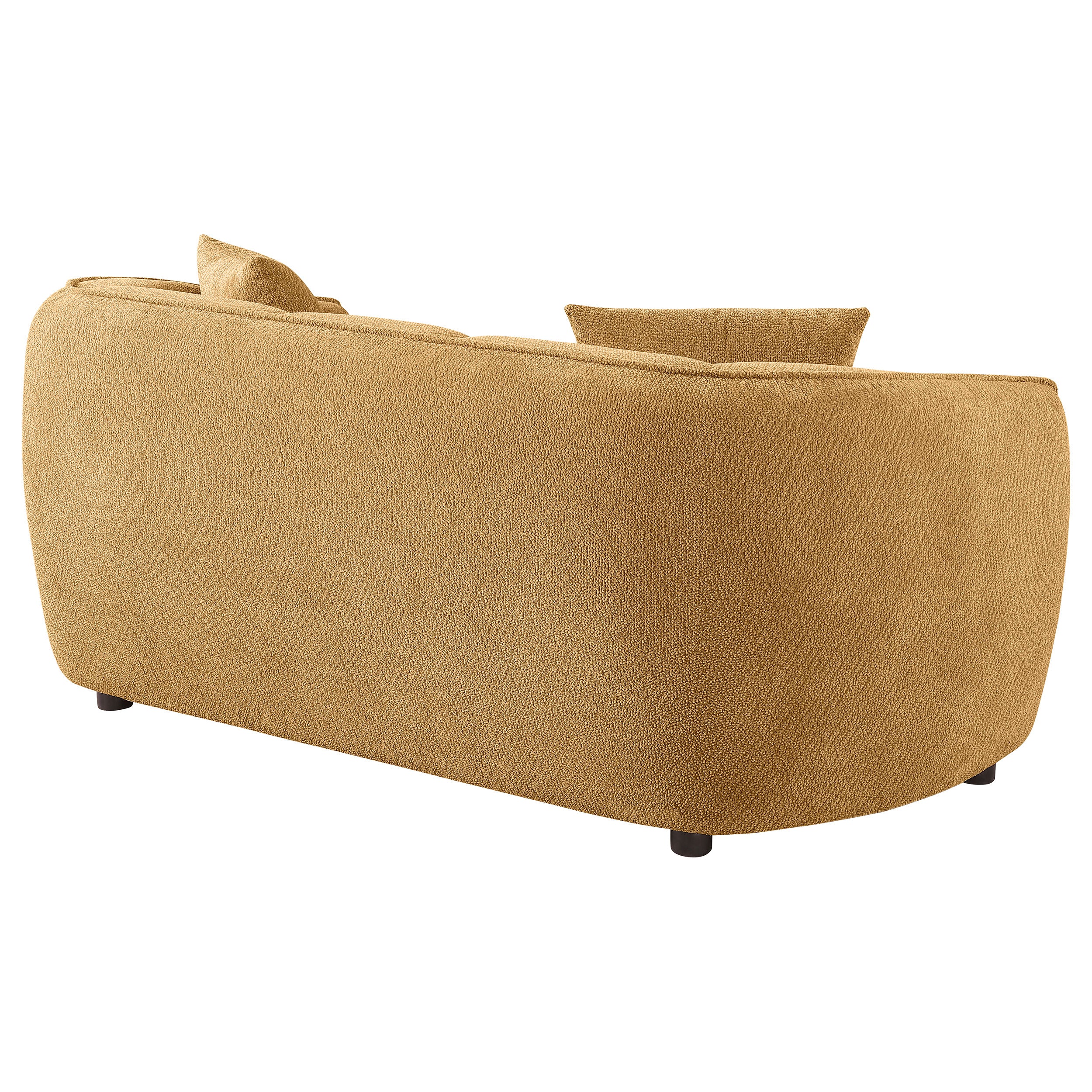 Aleisha Chenille Upholstered Loveseat Mustard Yellow-