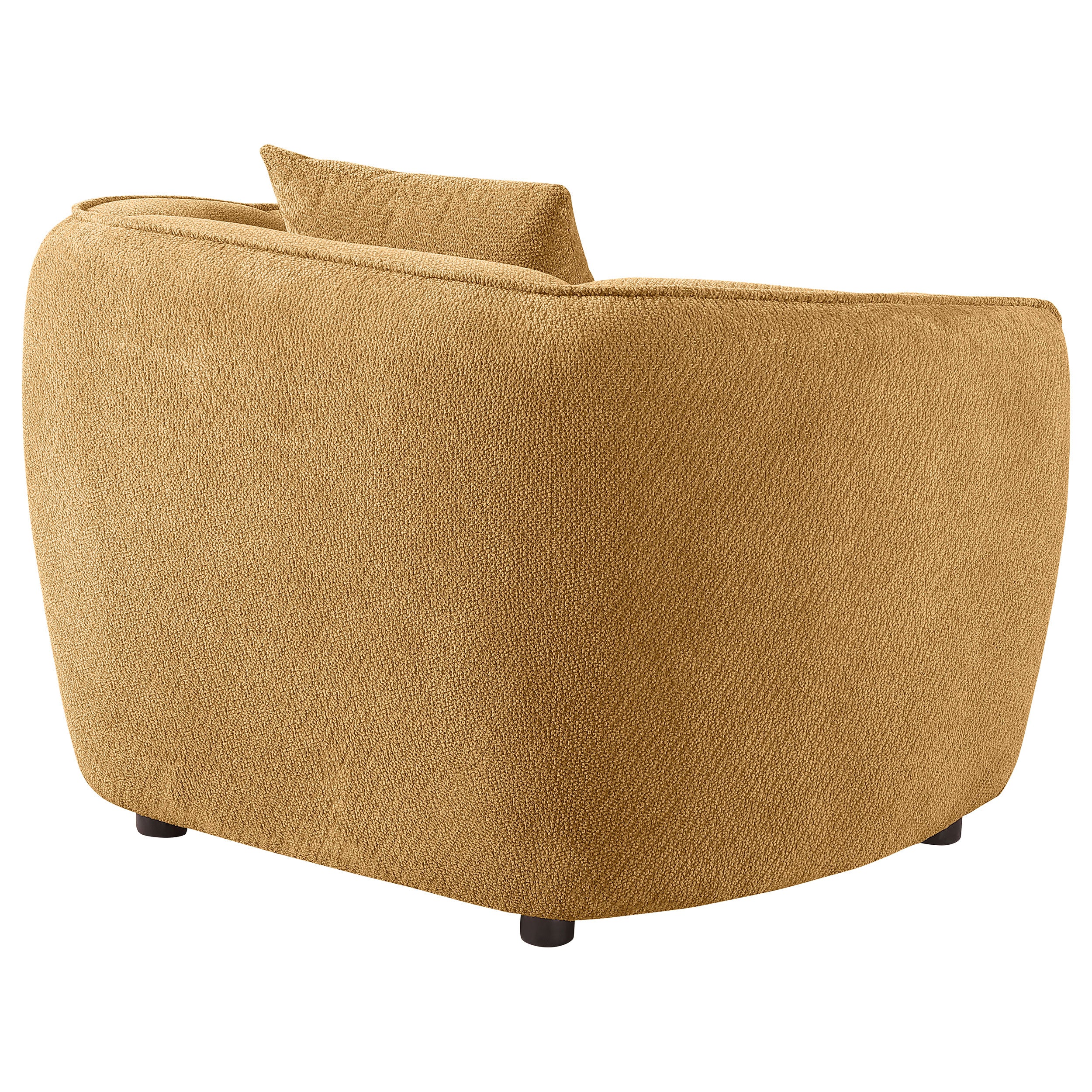 Aleisha Chenille Upholstered Accent Chair Mustard Yellow-