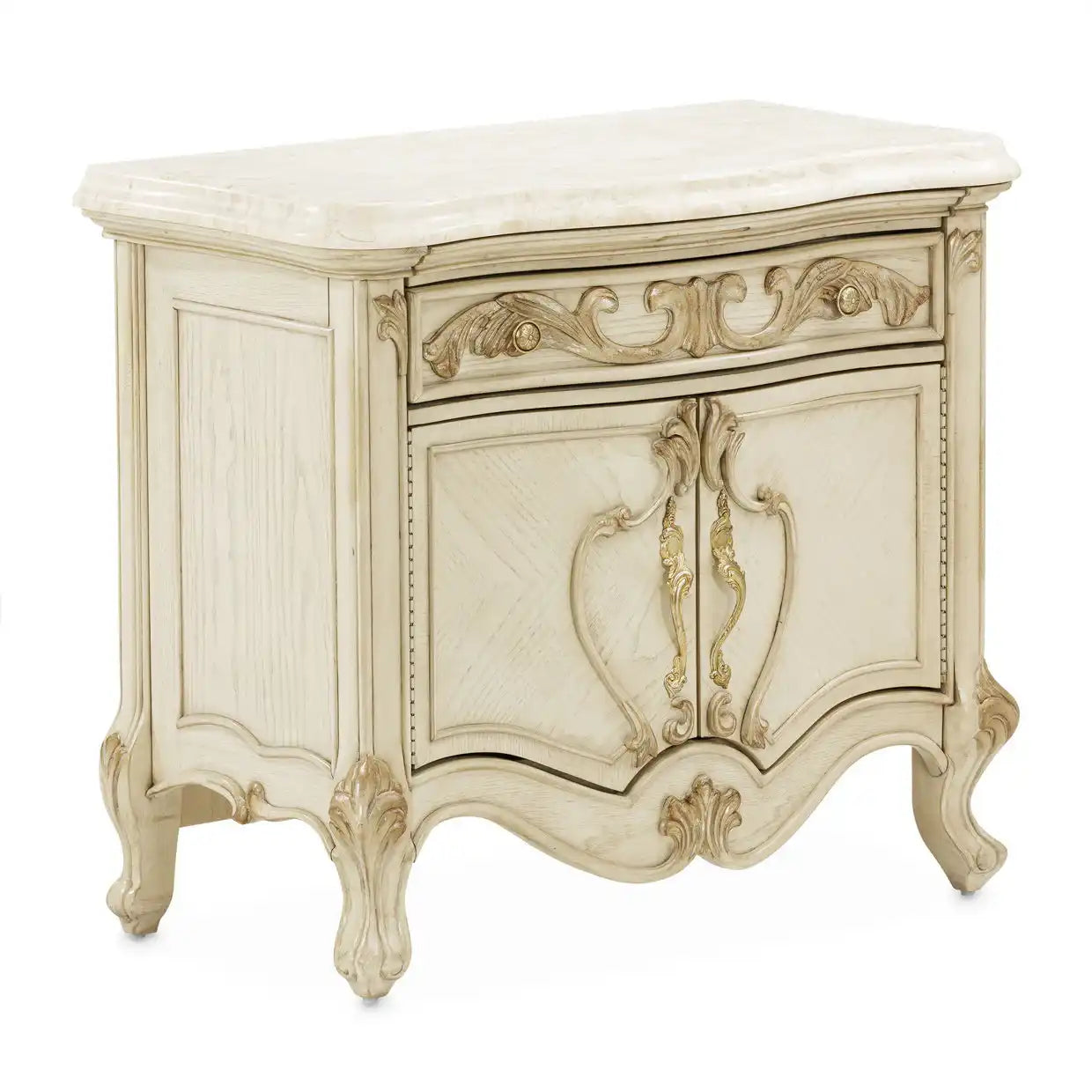 Platine de Royale - Nightstand - Champagne - Best Buy Furniture