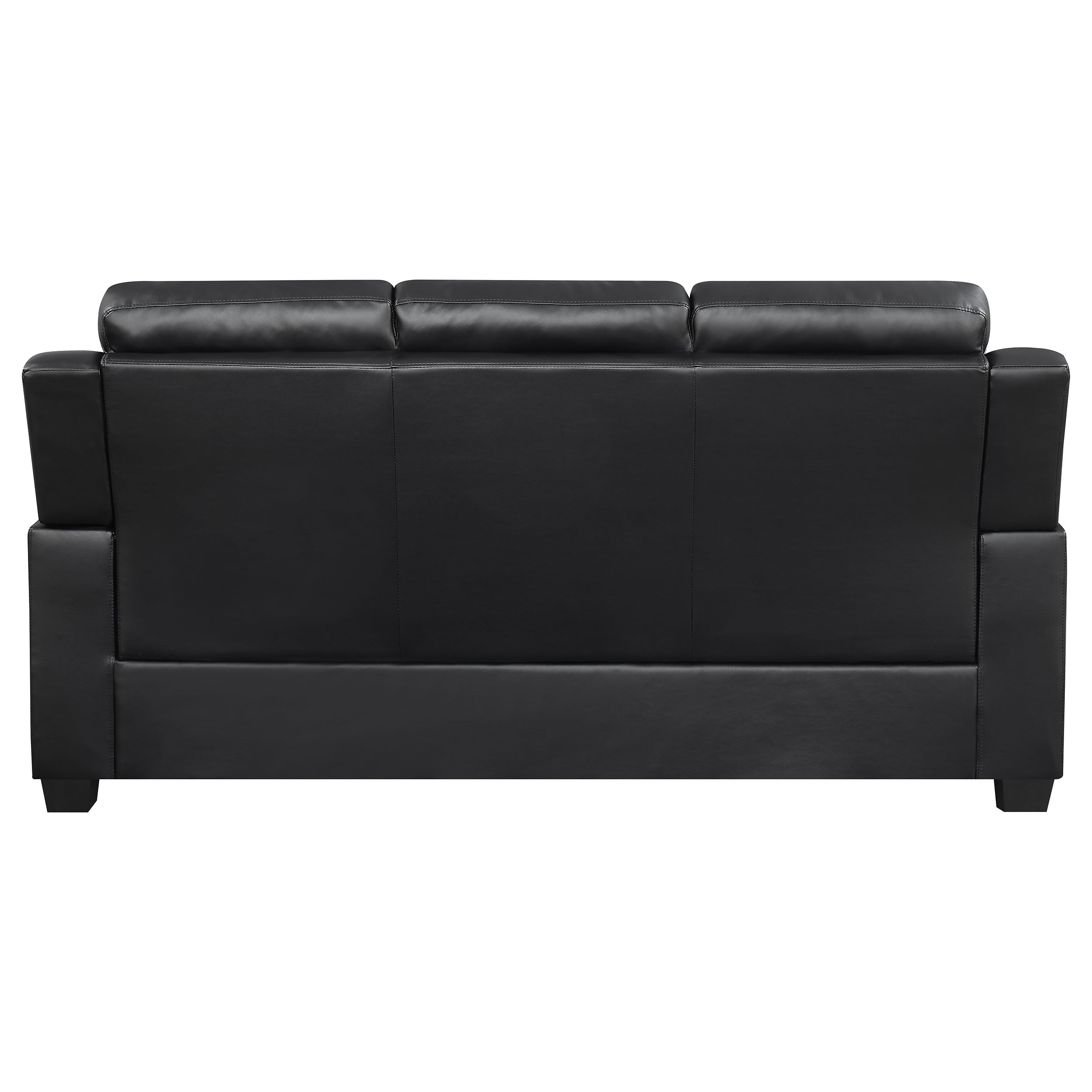 Finley Upholstered Padded Arm Tufted Sofa Black-CoasterEveryday