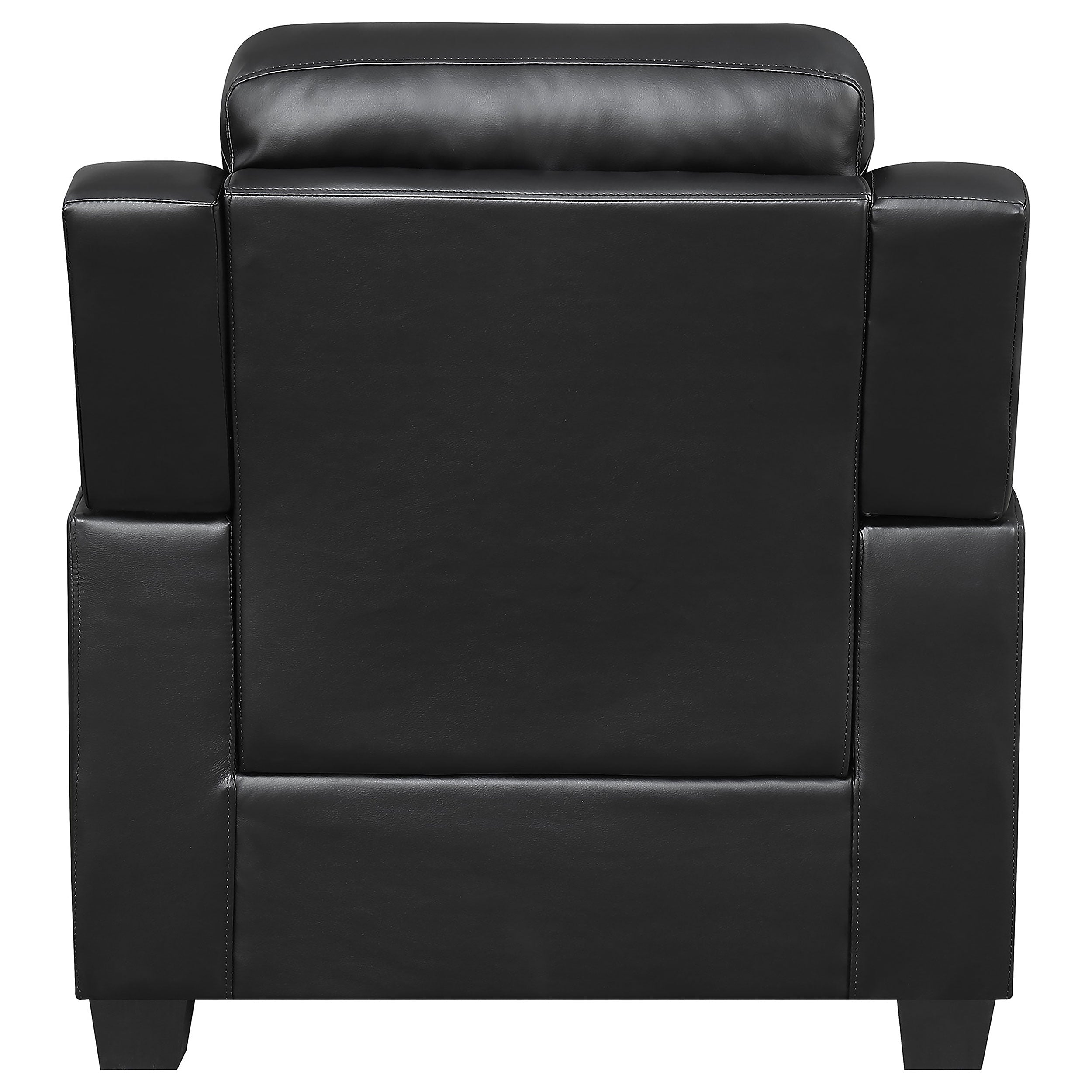 Finley Upholstered Padded Arm Tufted Accent Chair Black-CoasterEveryday