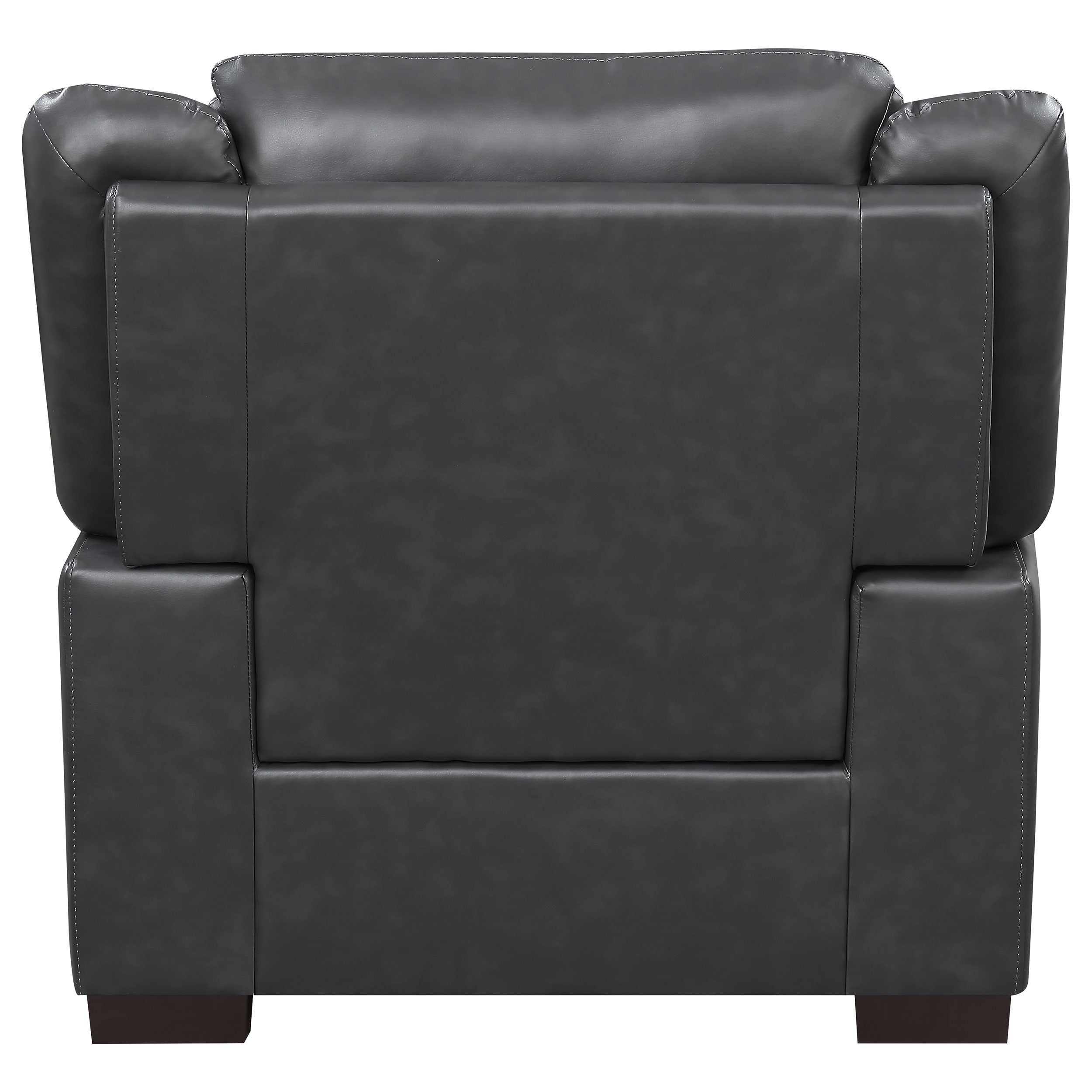 Arabella Upholstered Padded Arm Accent Chair Grey-CoasterEveryday
