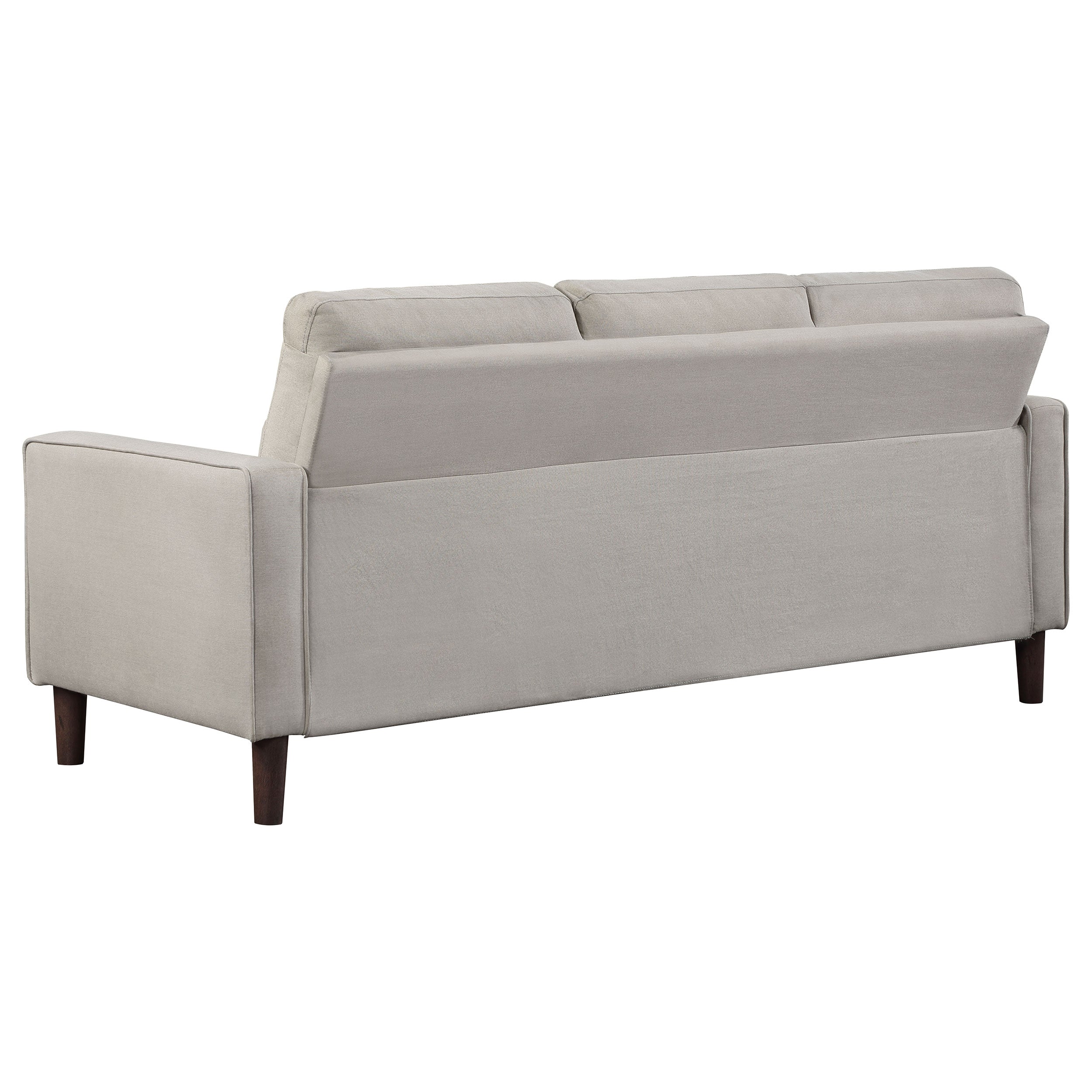 Bowen Upholstered Track Arm Tufted Sofa Beige-