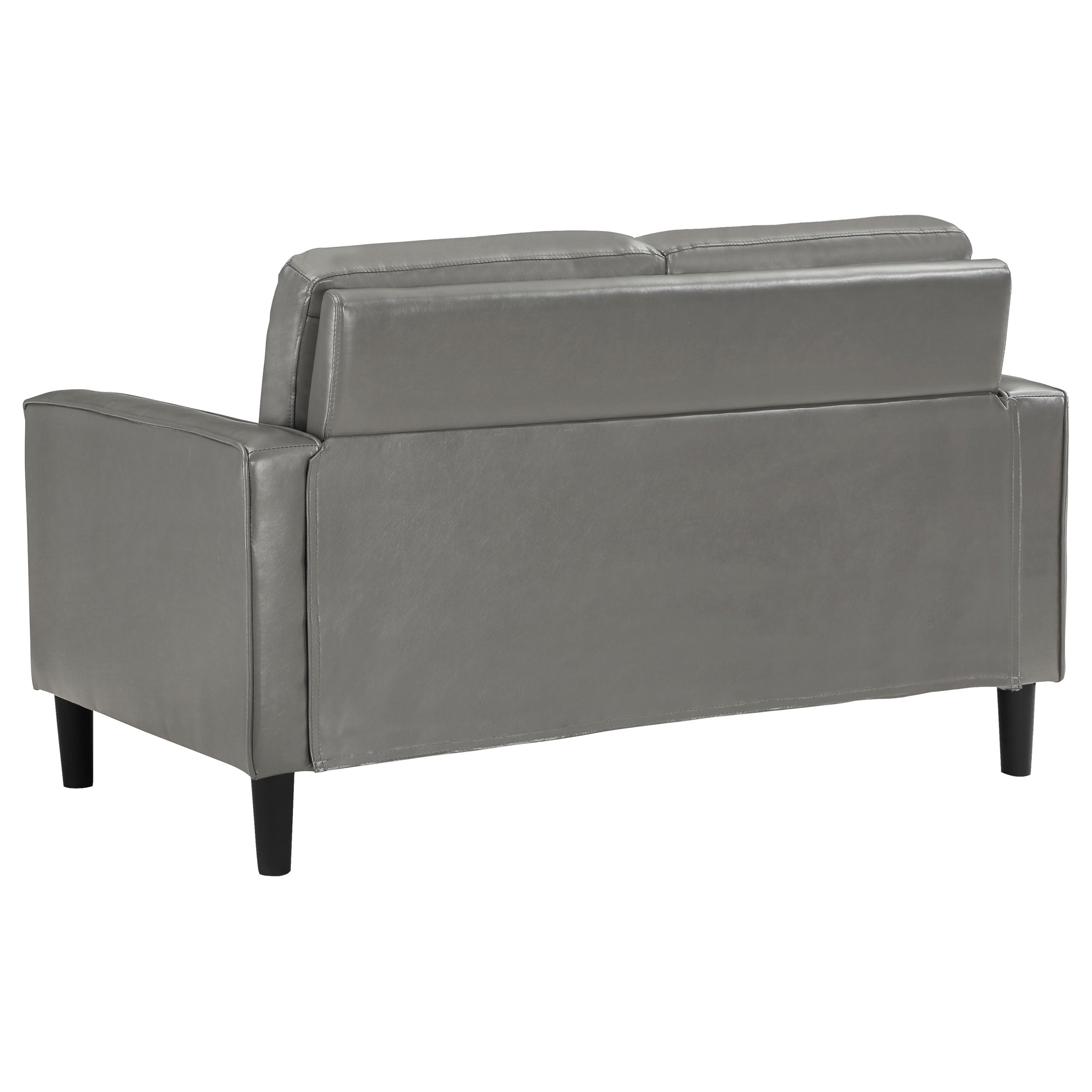 Ruth Upholstered Track Arm Loveseat Grey-