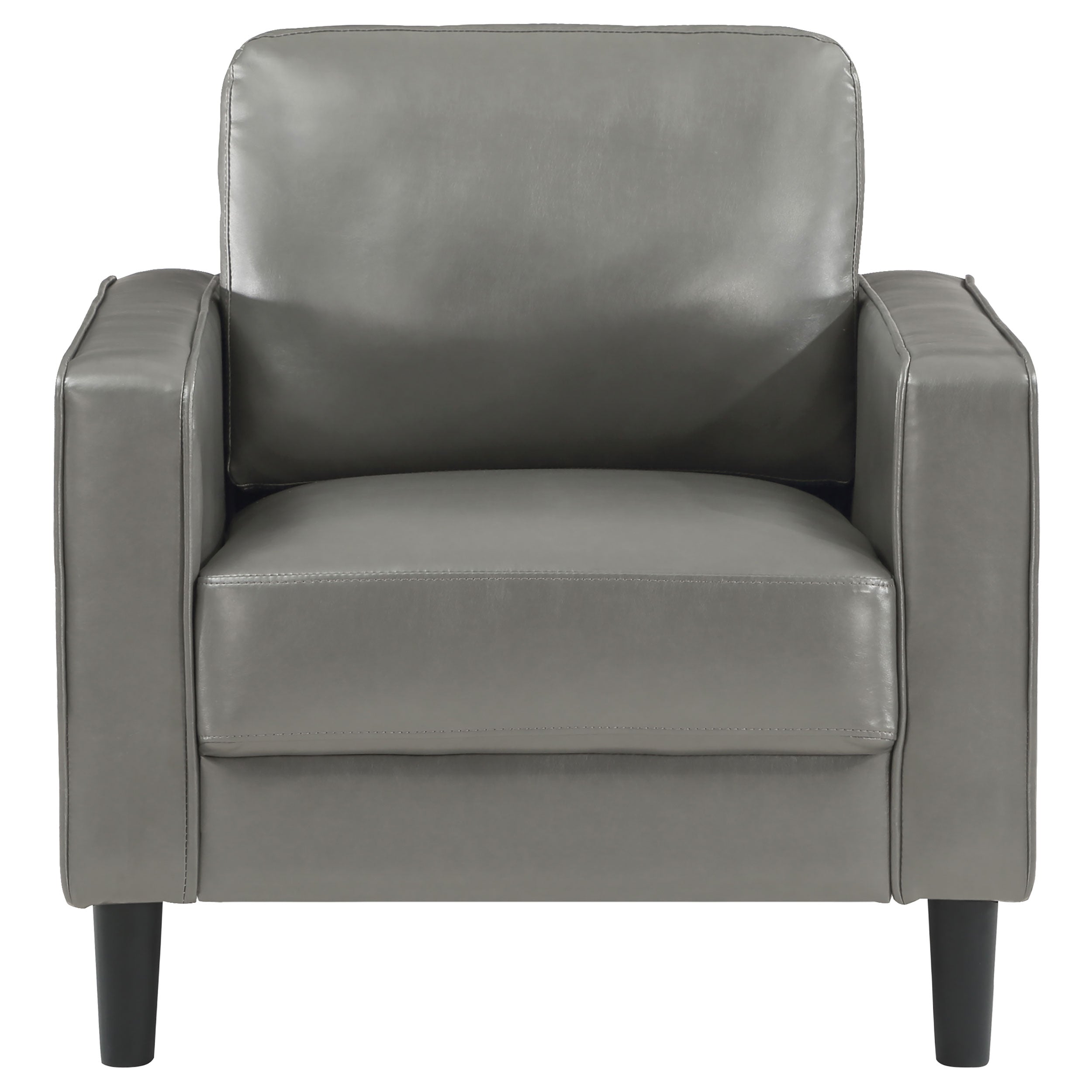 Ruth Upholstered Track Arm Accent Chair Grey-