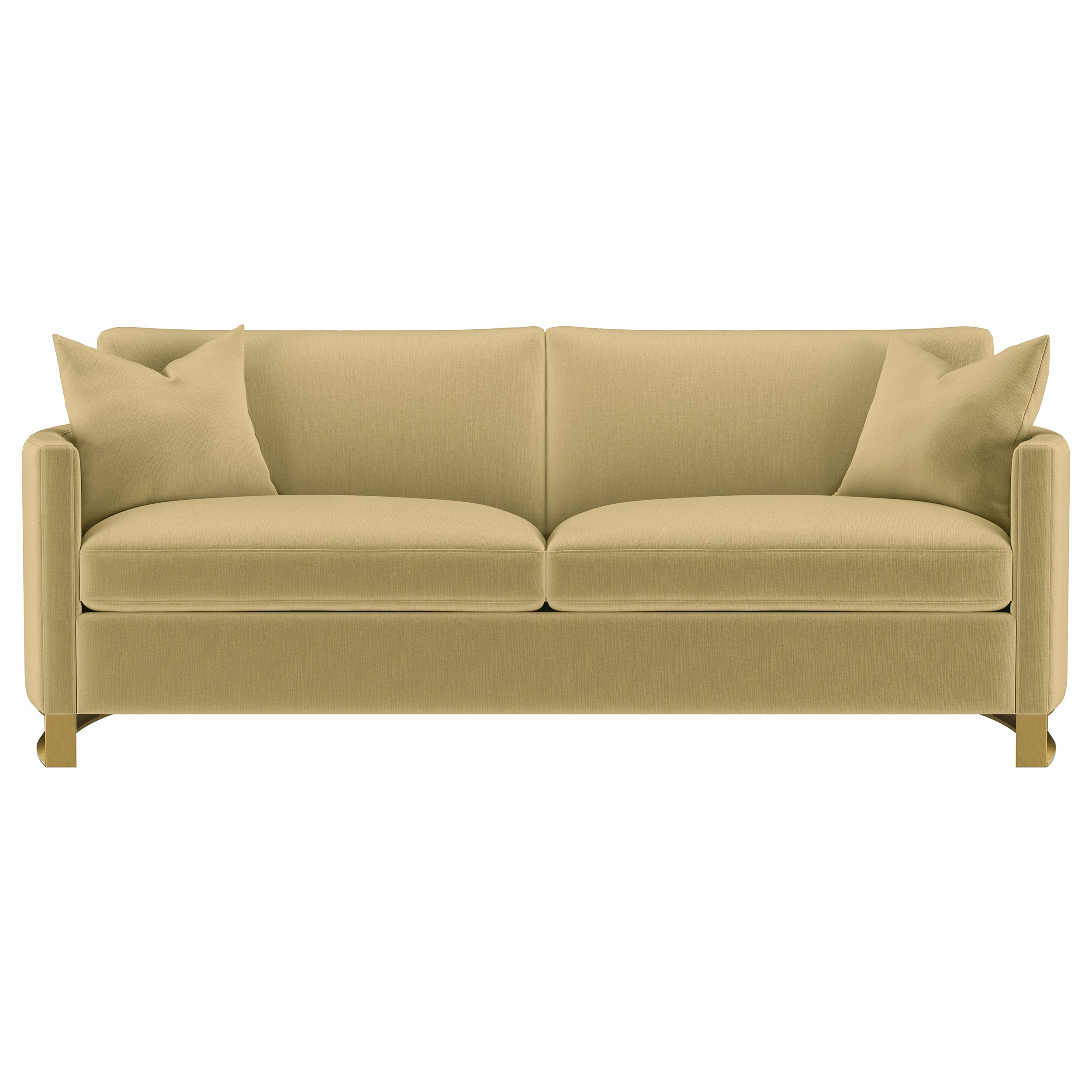 Corliss Upholstered Curved Track Arm Sofa Camel-