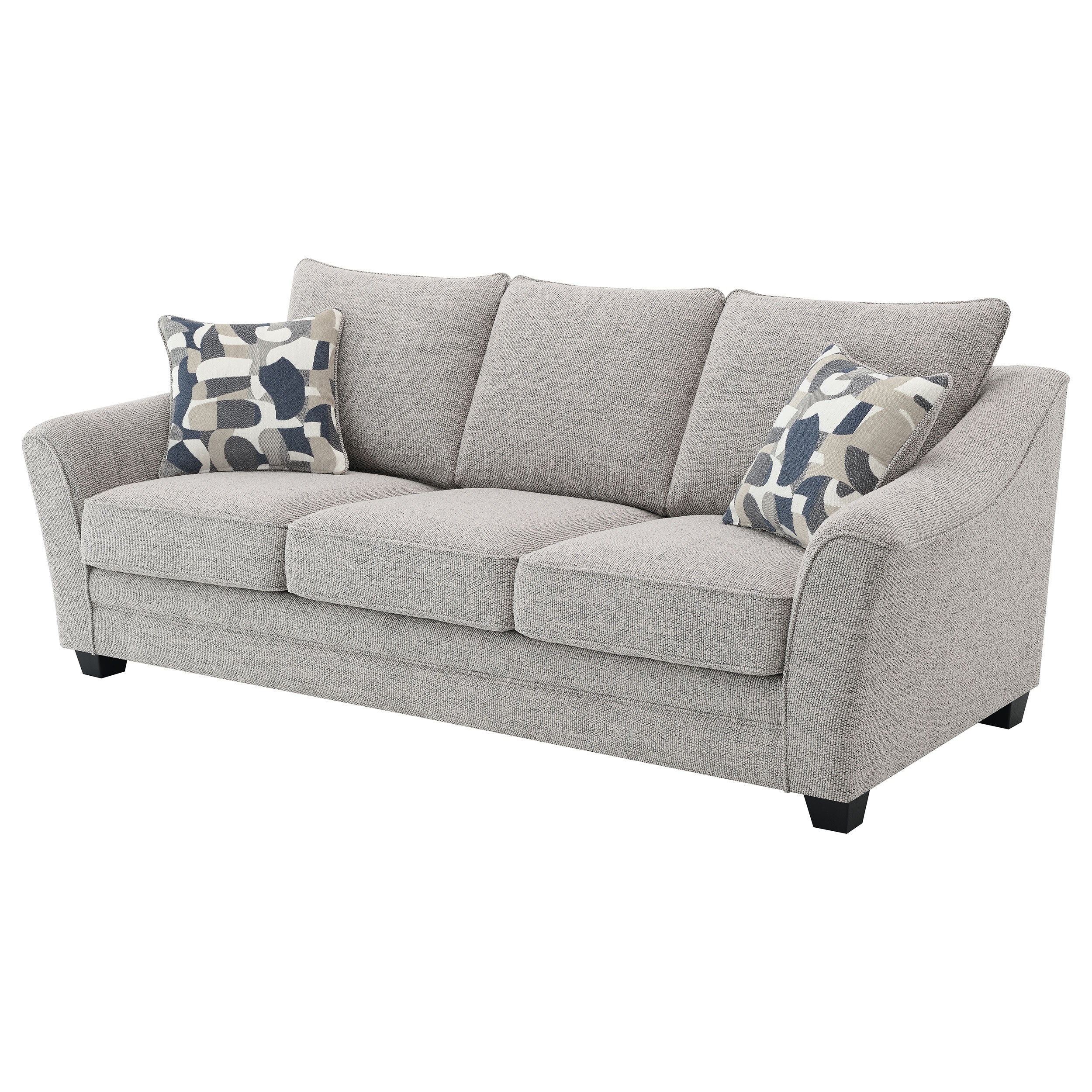 Tomkins Boucle Upholstered Sofa Light Grey-