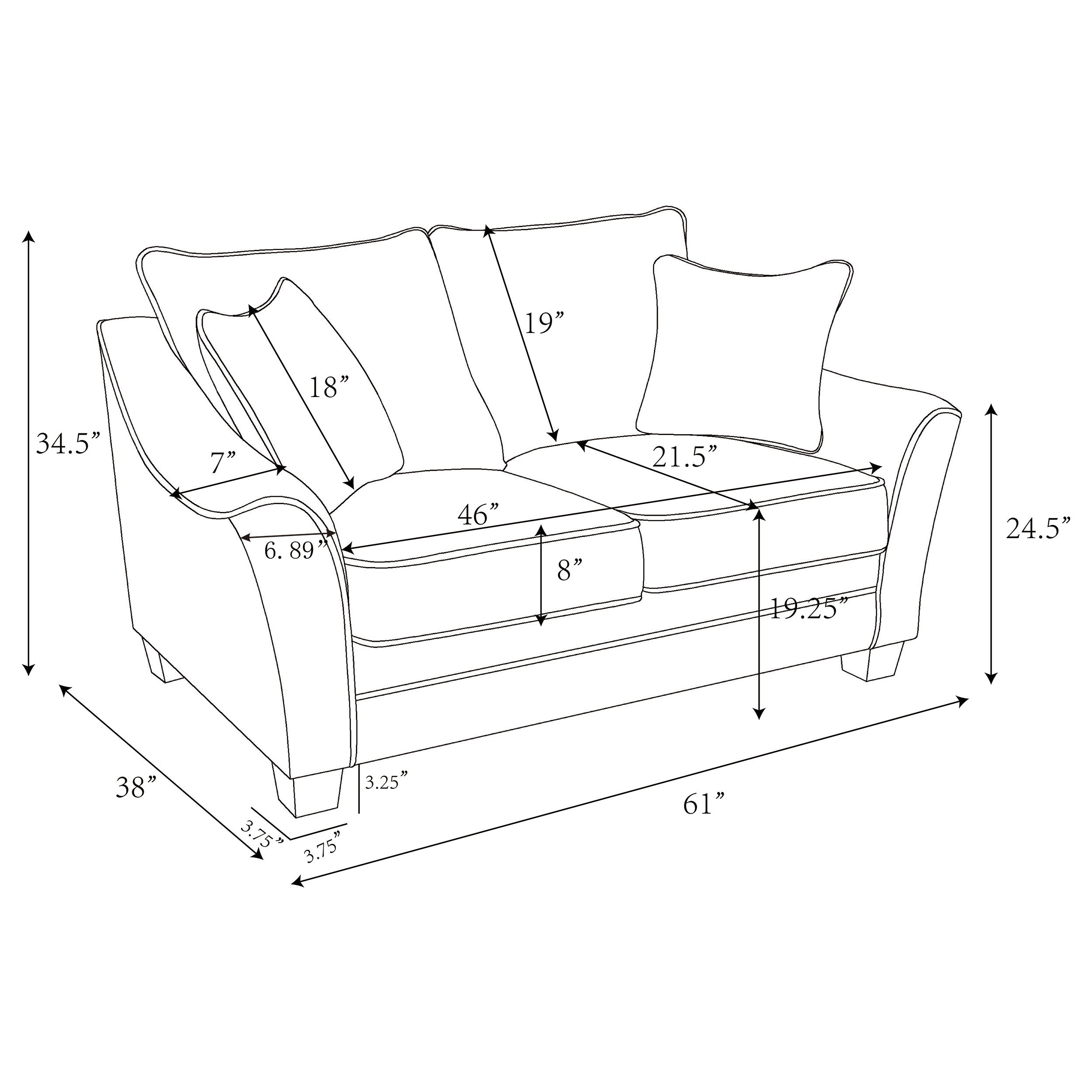 Tomkins Boucle Upholstered Loveseat Light Grey-