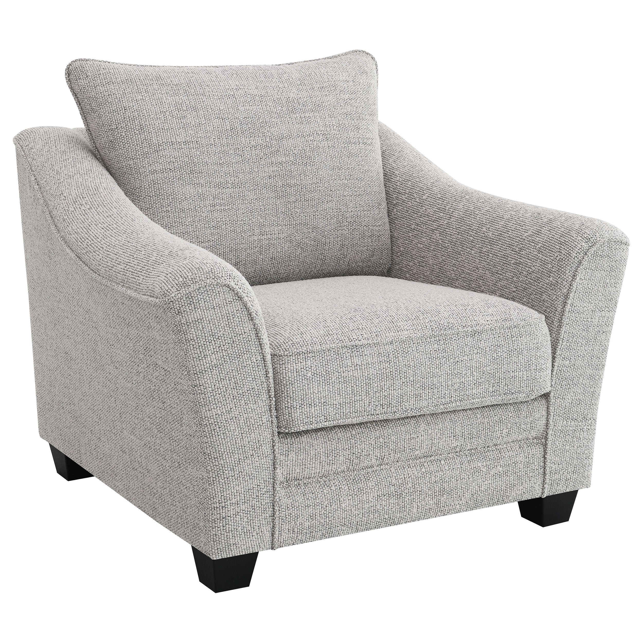 Tomkins Boucle Upholstered Chair Light Grey-