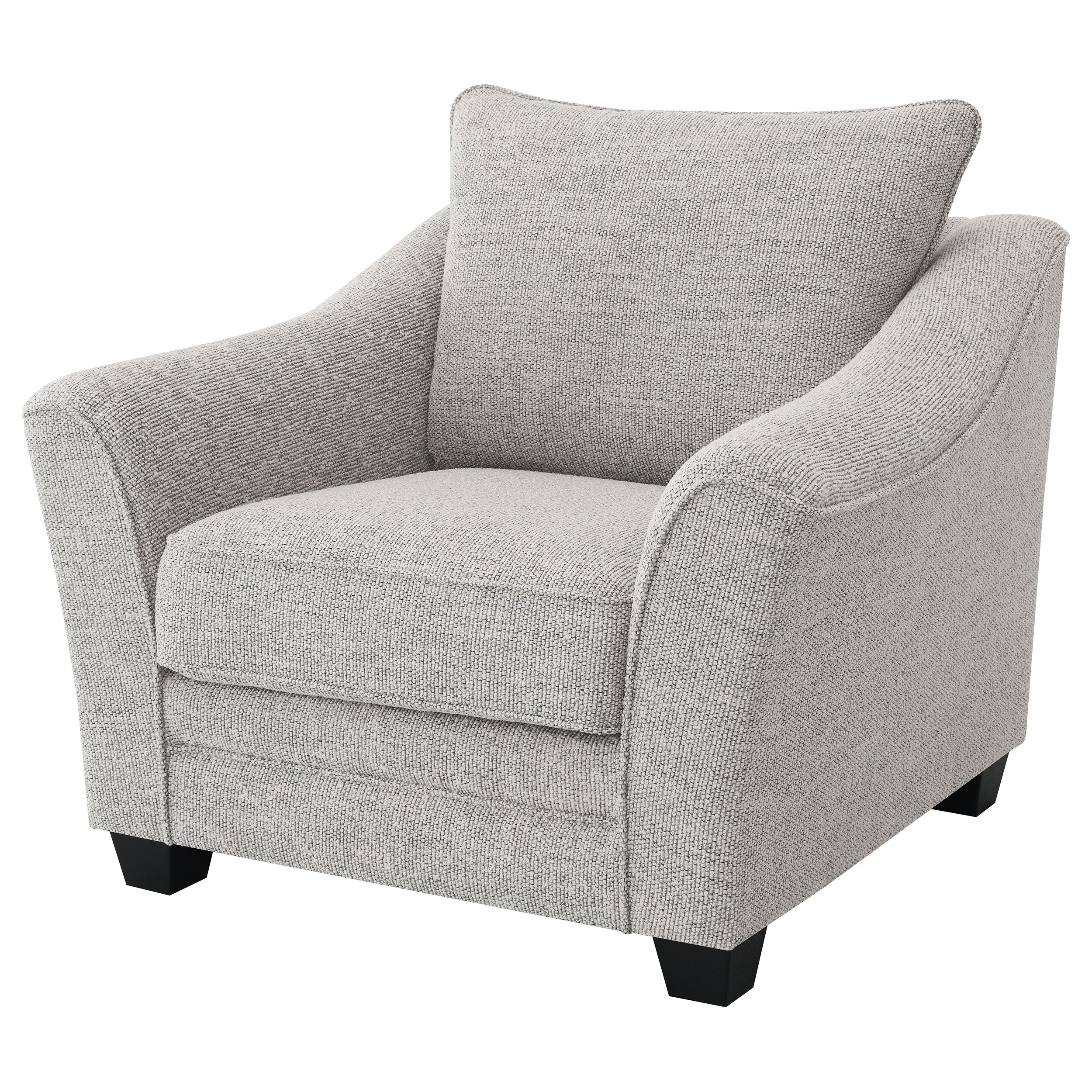 Tomkins Boucle Upholstered Chair Light Grey-