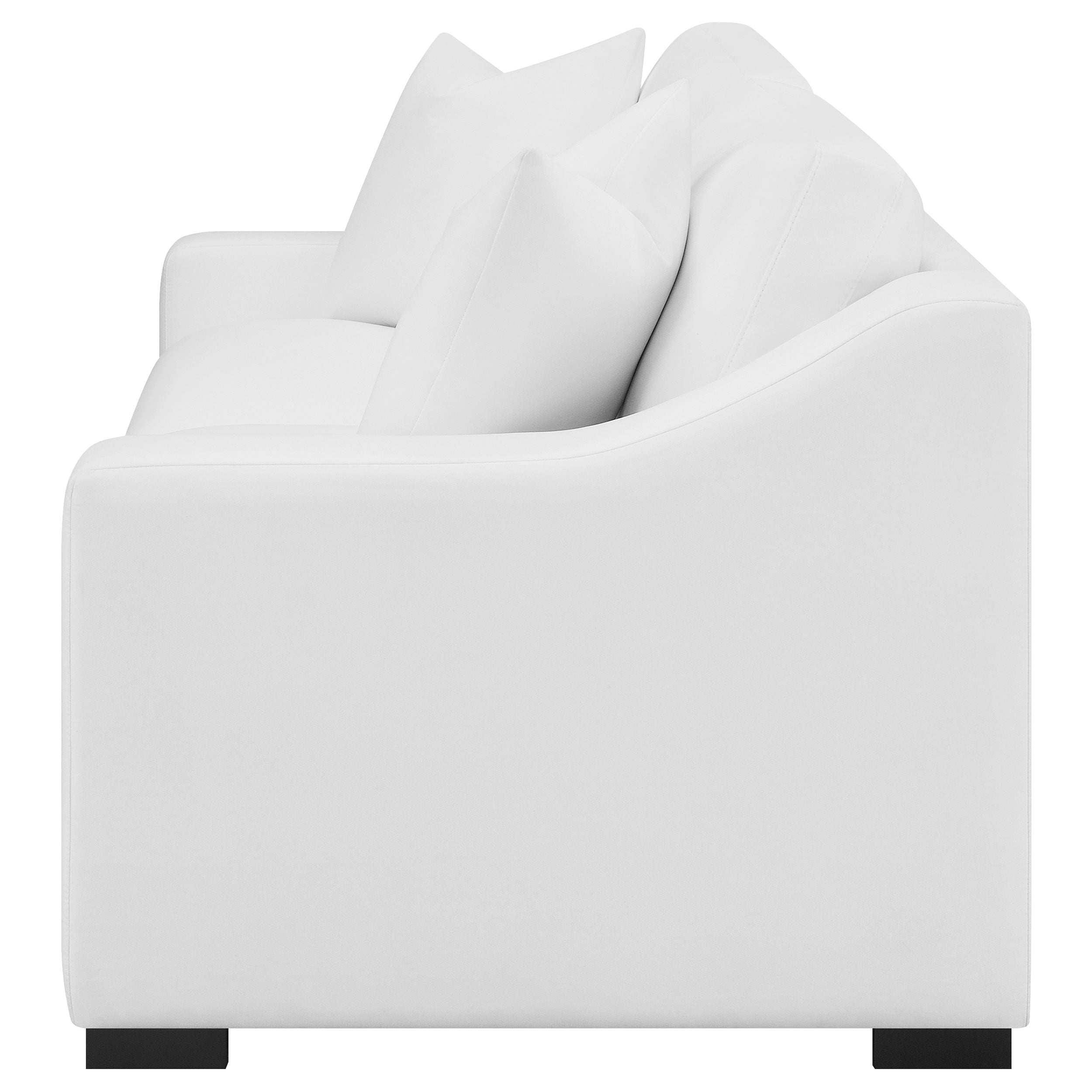 Ashlyn Upholstered Sloped Arm Sofa White-CoasterElevations