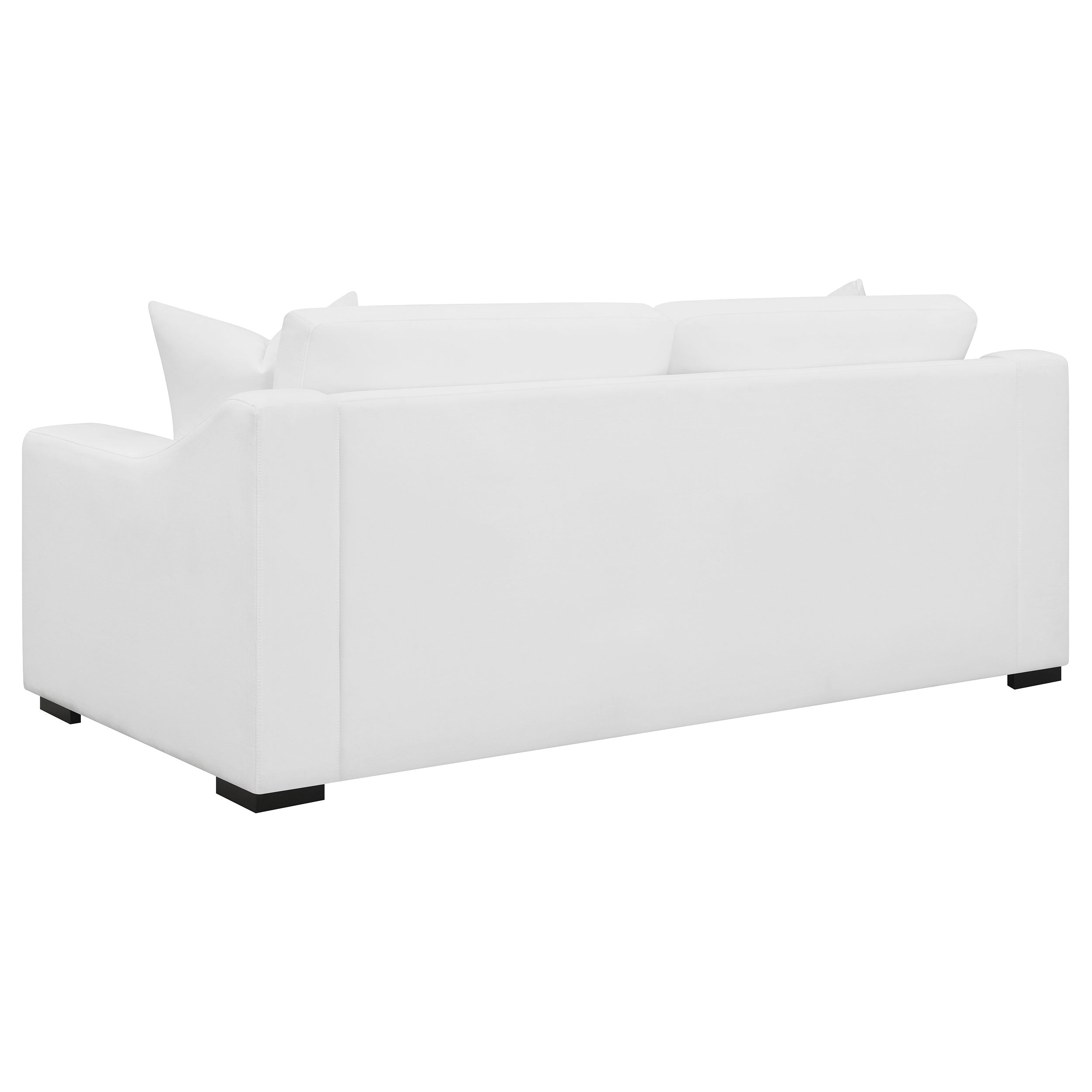 Ashlyn Upholstered Sloped Arm Sofa White-CoasterElevations