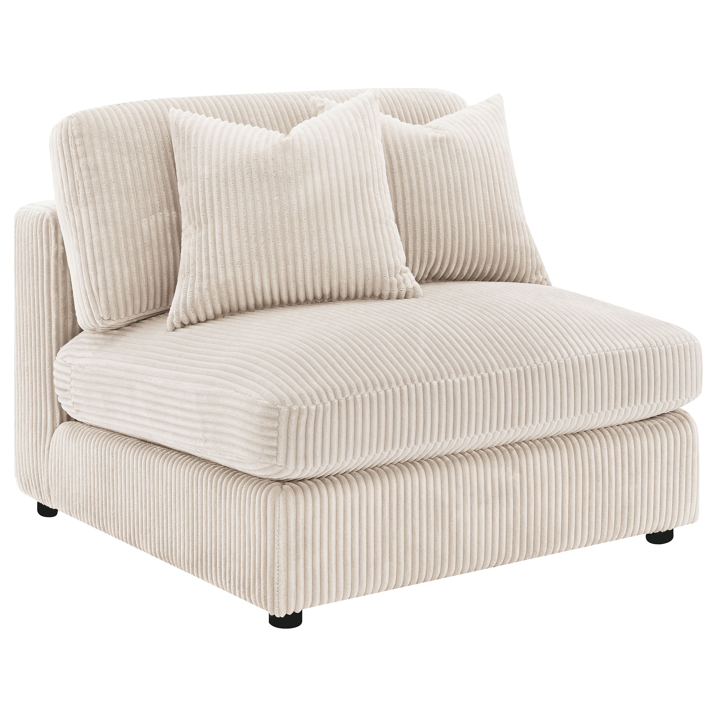 Blaine Upholstered Reversible Chaise Sectional Sofa Sand-