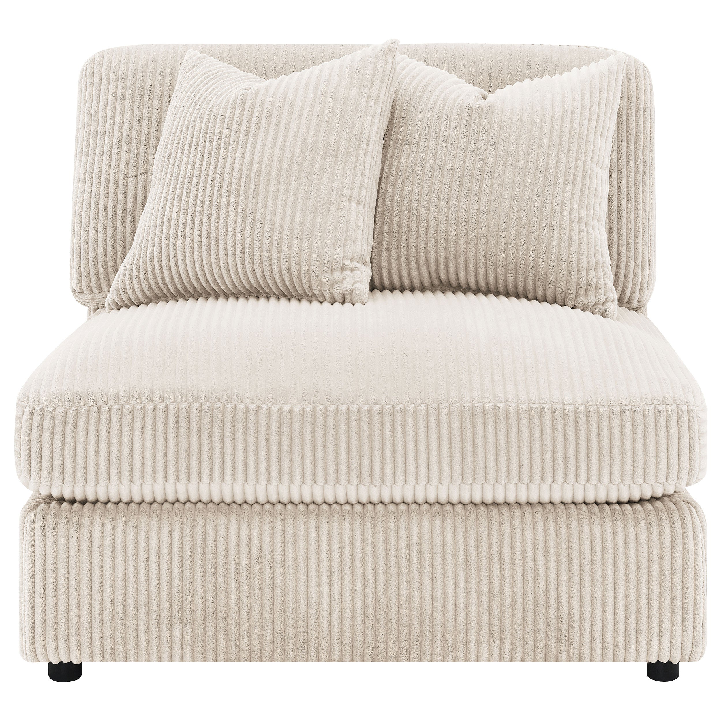 Blaine Upholstered Reversible Chaise Sectional Sofa Sand-
