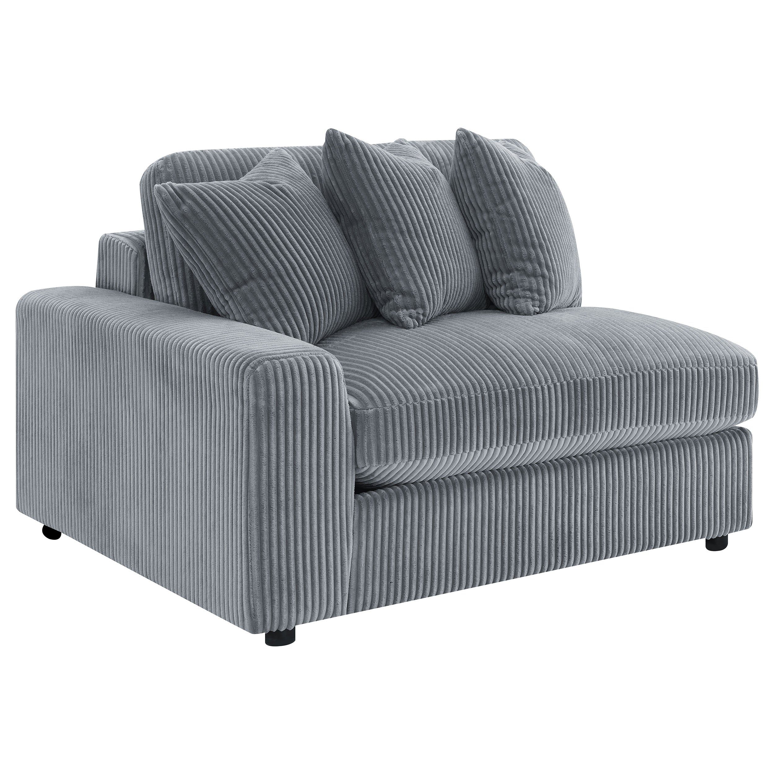 Blaine Upholstered Reversible Chaise Sectional Sofa Fog-CoasterElevations