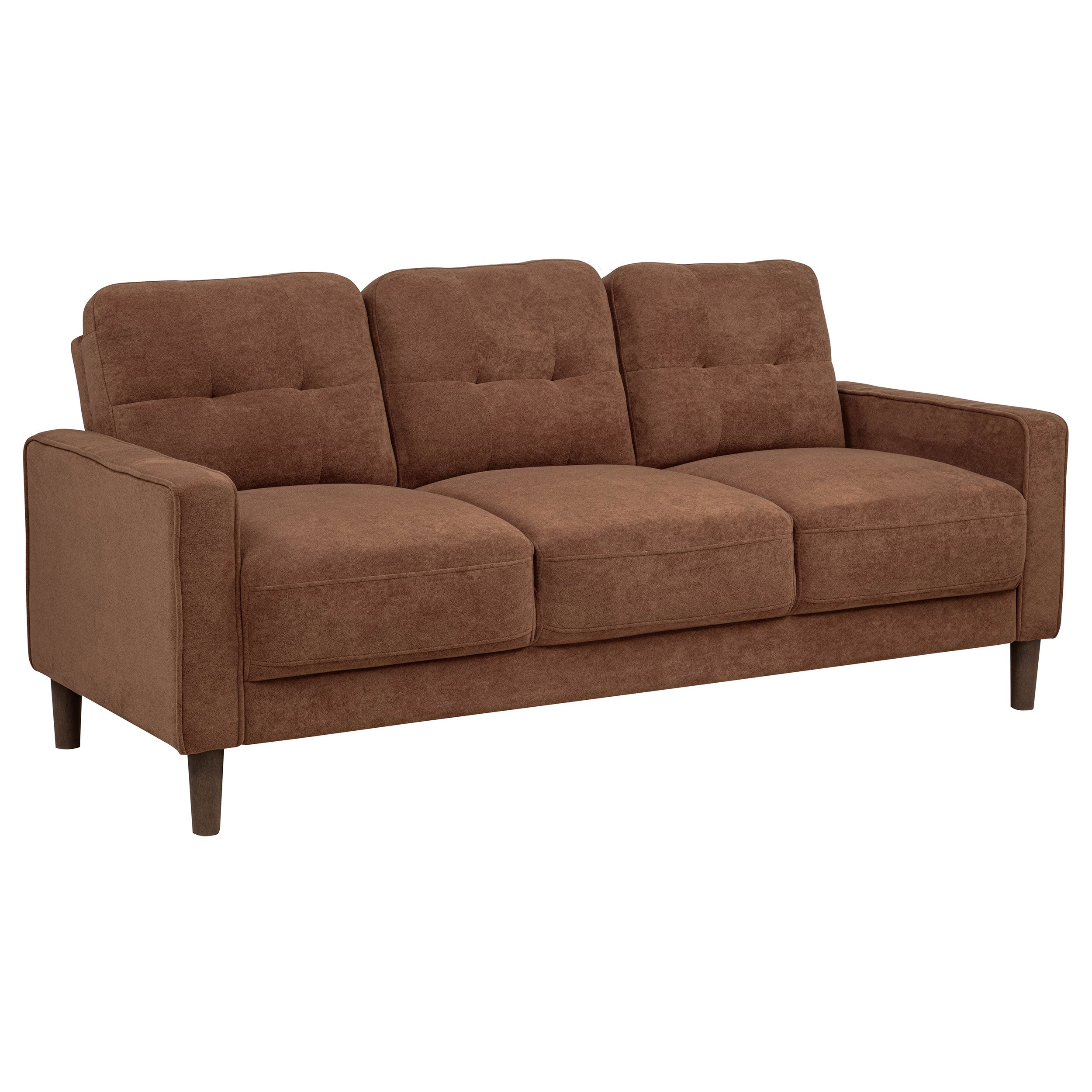 Bowen II Fabric Upholstered Track Arm Sofa Rust-