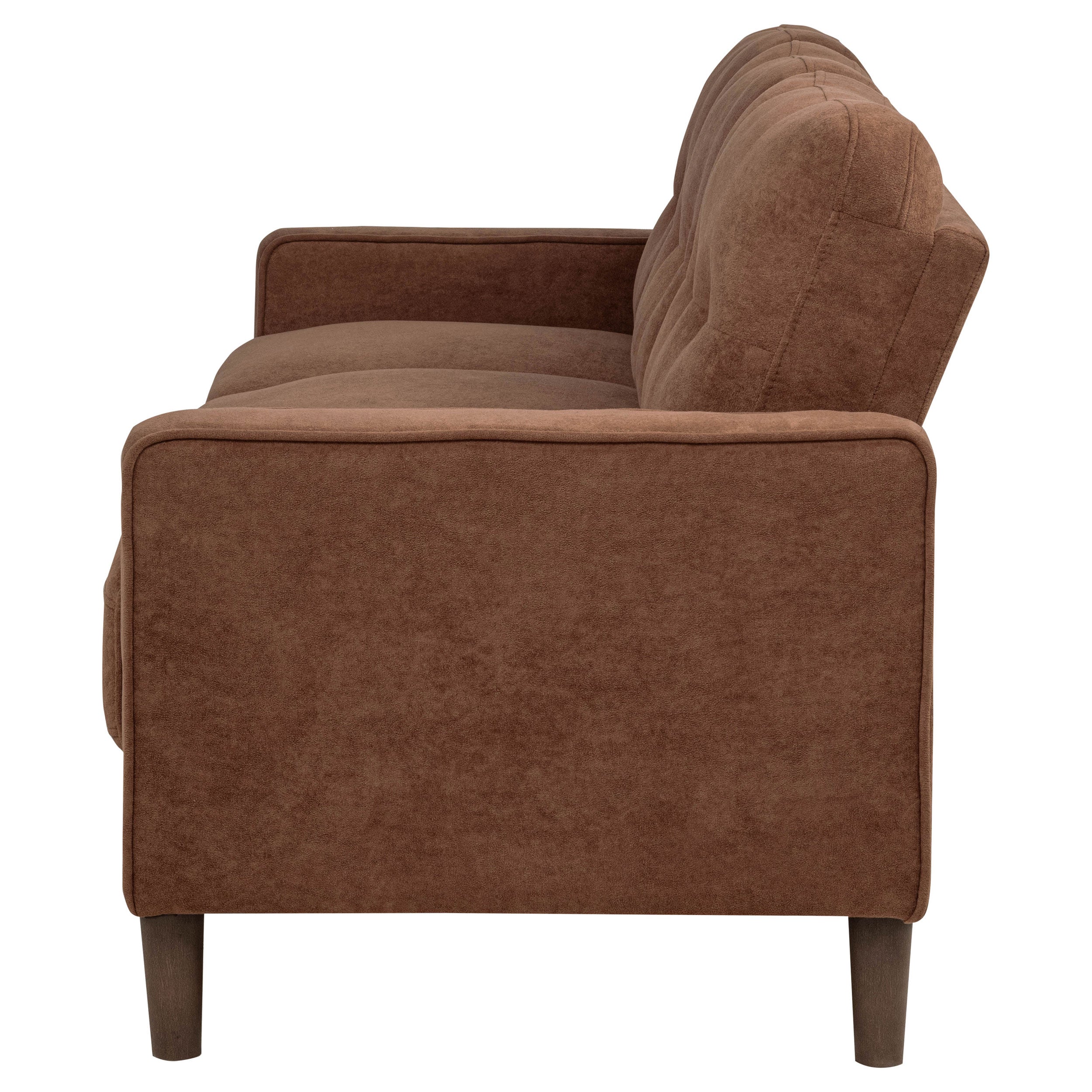 Bowen II Fabric Upholstered Track Arm Sofa Rust-