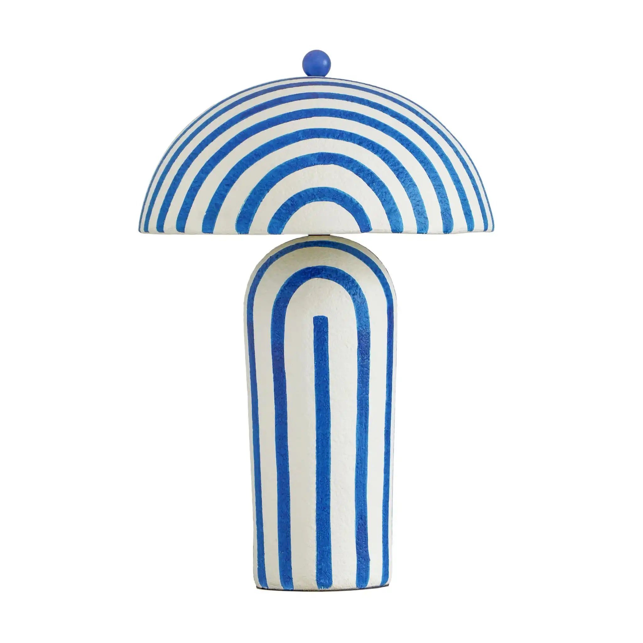 Maiori - Striped Papier Mache Table Lamp - Best Buy Furniture