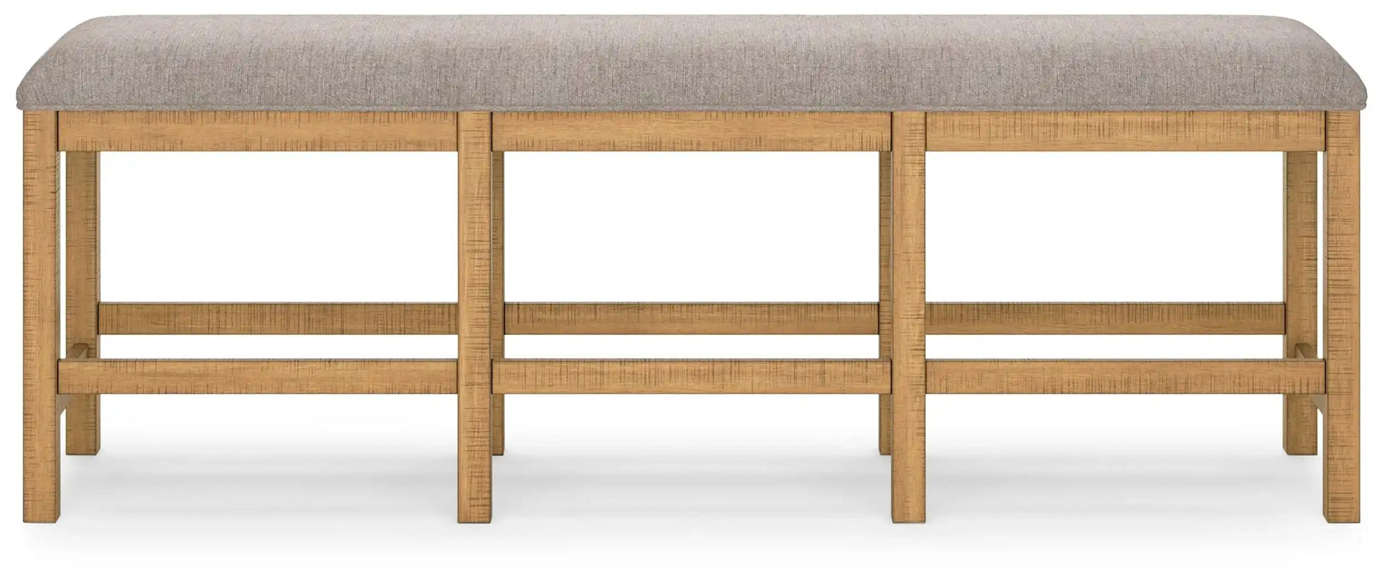 Havonplane - XL Counter Height Upholstered Dining Bench - Brown - Best Buy Furniture