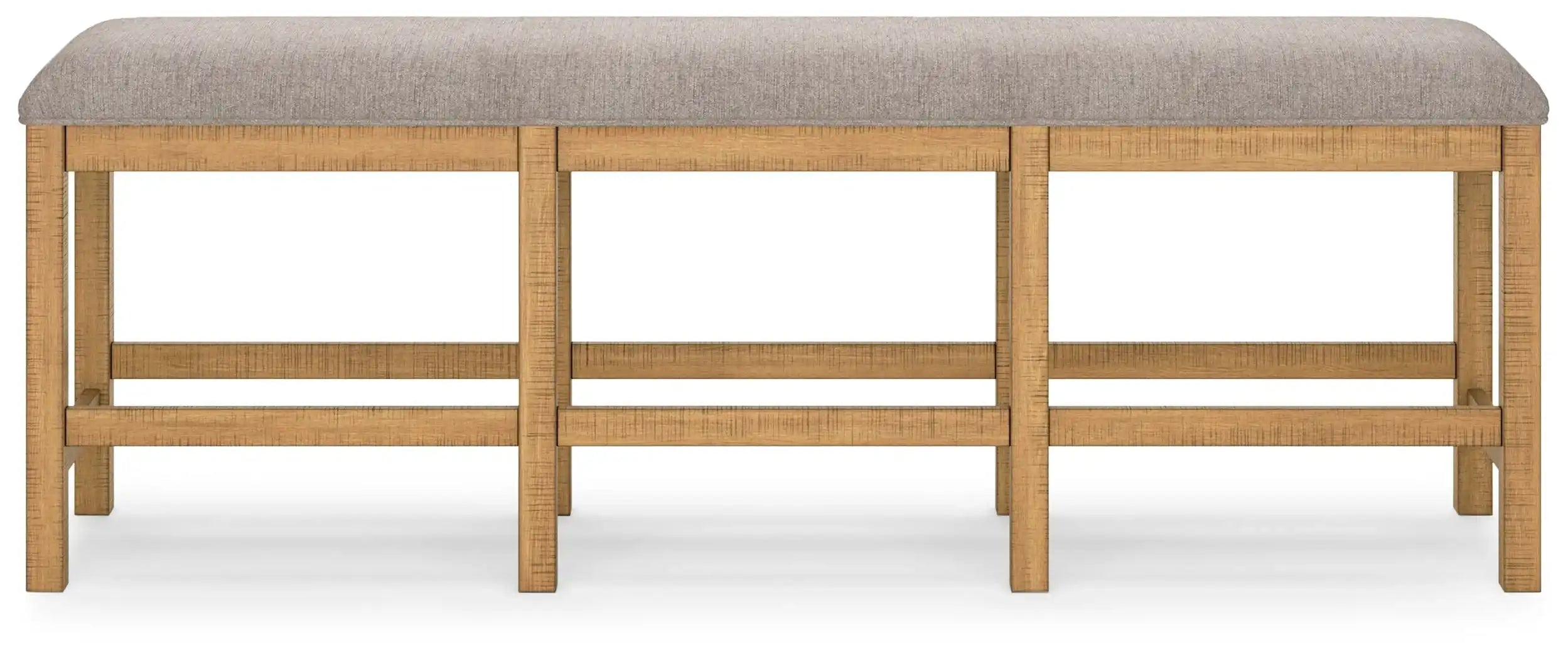Havonplane - XL Counter Height Upholstered Dining Bench - Brown - Best Buy Furniture
