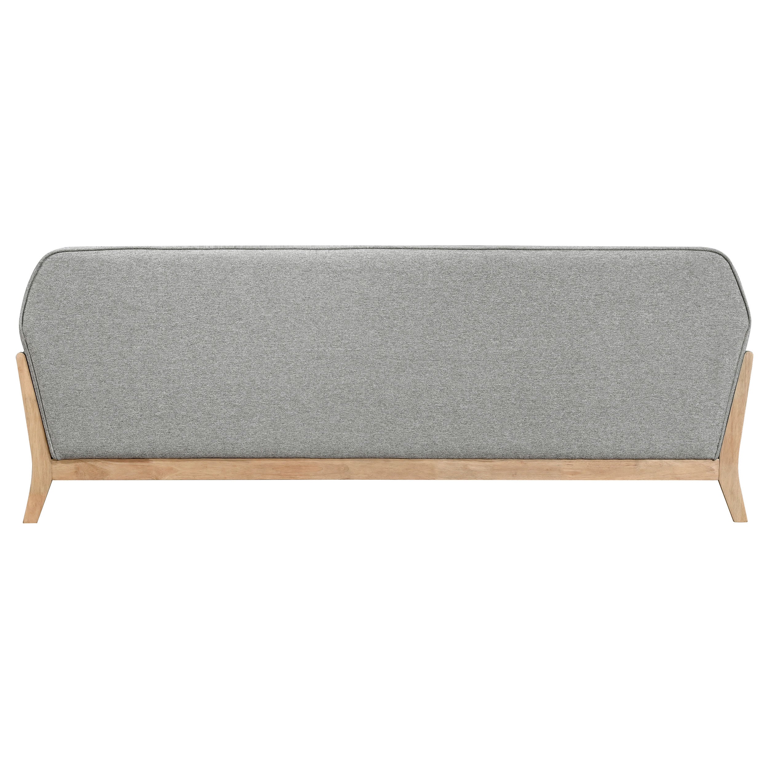 Vaughn Fabric Upholstered Flared Arm Sofa Grey-