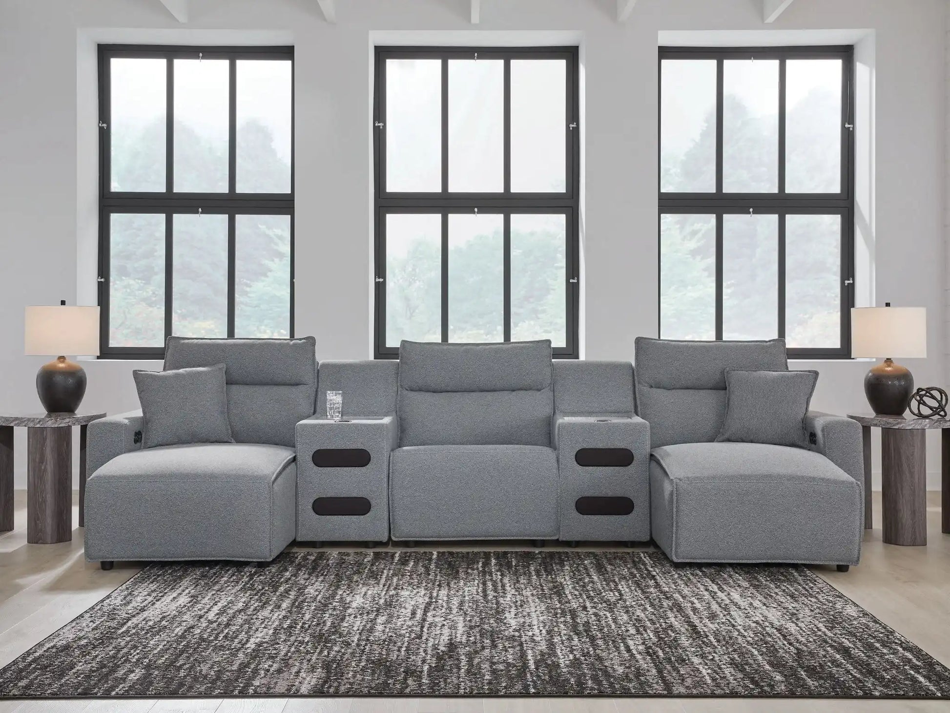 ModMax II - Salt And Pepper - Reclining Sectional - Best Buy Furniture