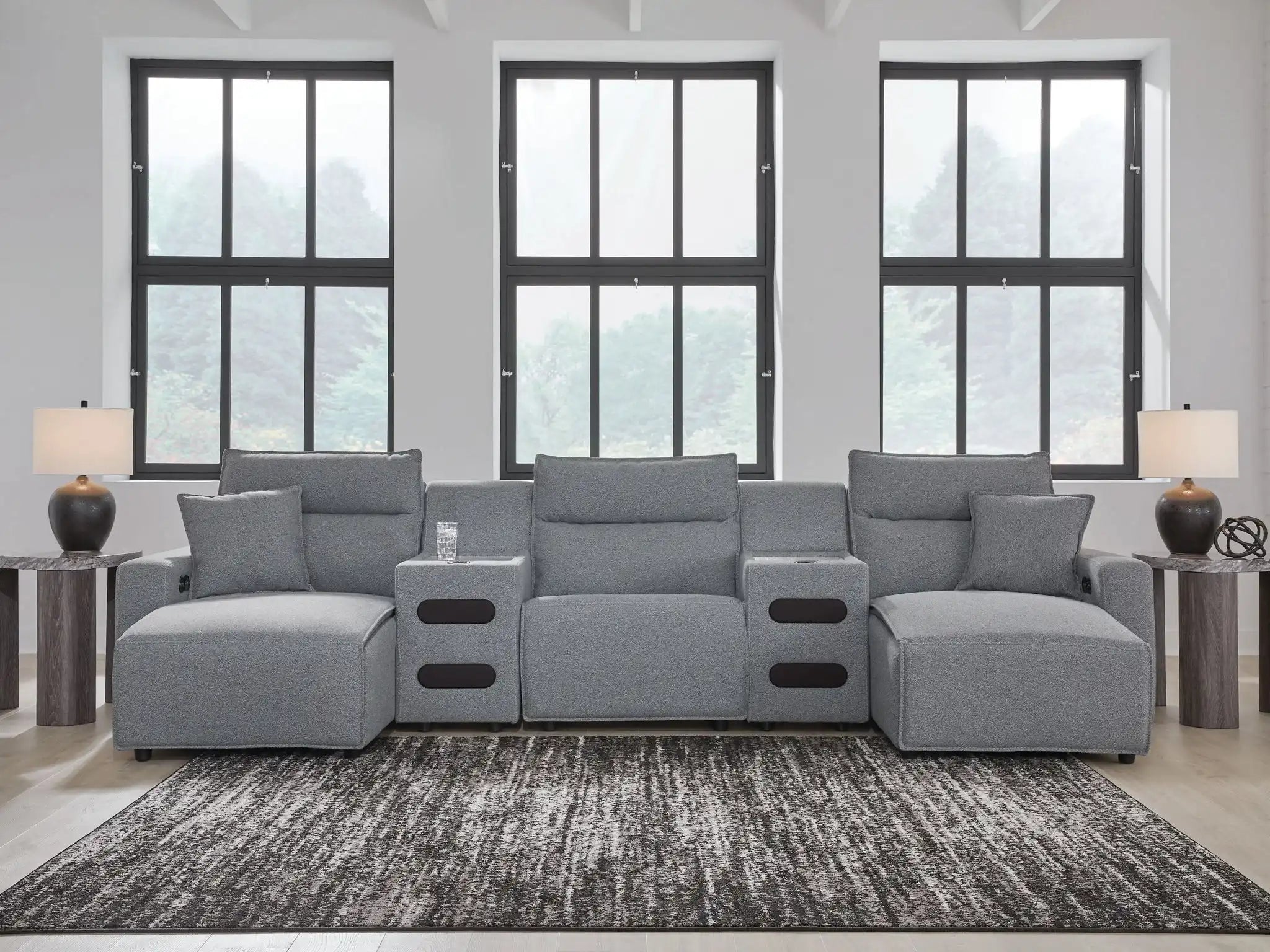 ModMax II - Salt And Pepper - Reclining Sectional - Best Buy Furniture