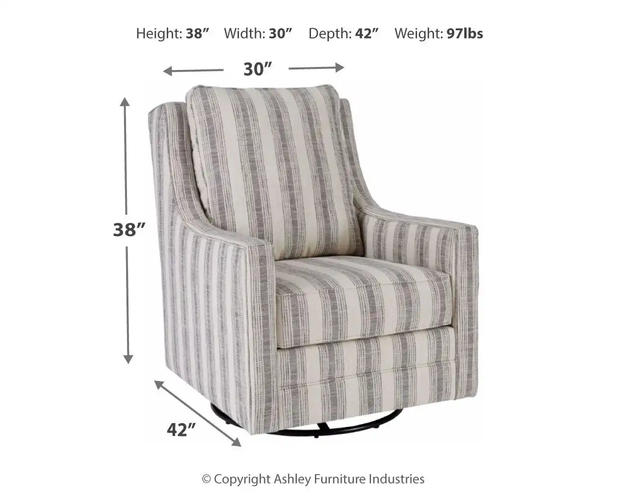 Kambria - Swivel Glider Accent Chair - Best Buy Furniture