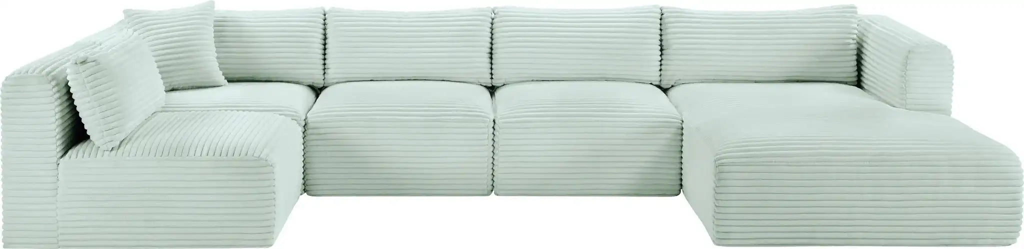 Shaggy - 5 Piece Modular U-Shaped Sectional