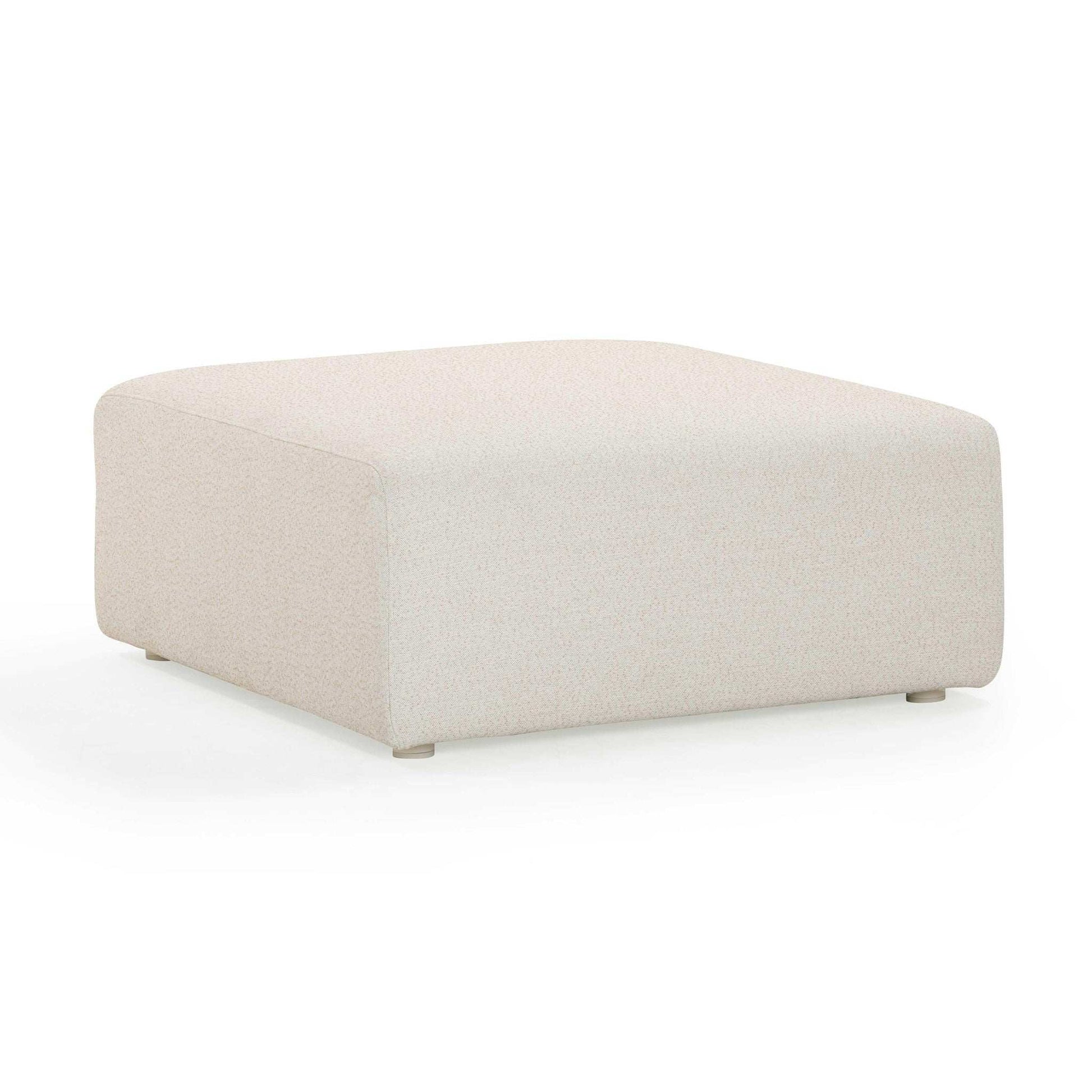 Hangover - Outdoor Ottoman - Cream - Best Buy Furniture