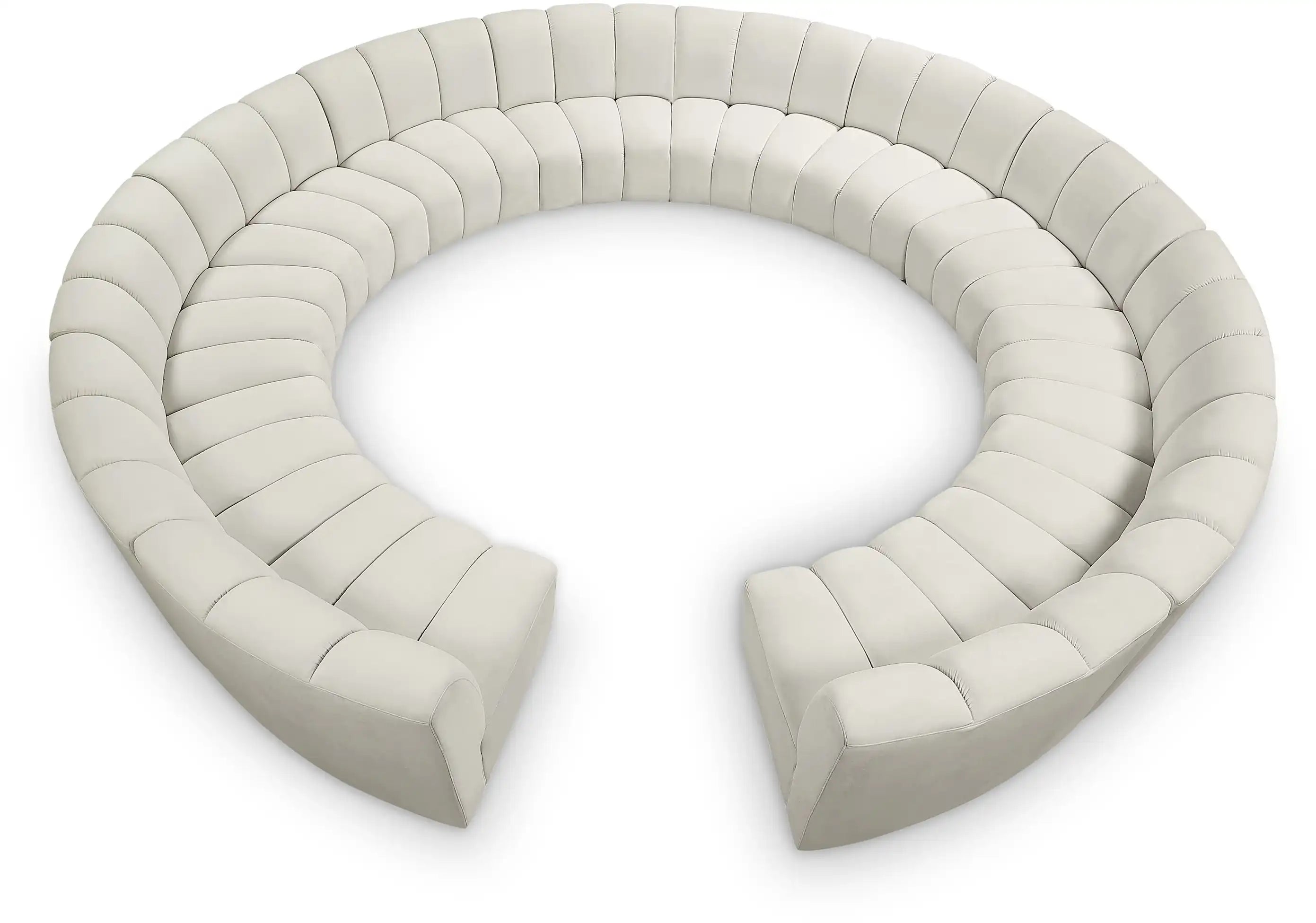 Infinity - 12 Piece Velvet Modular Sectional - Best Buy Furniture