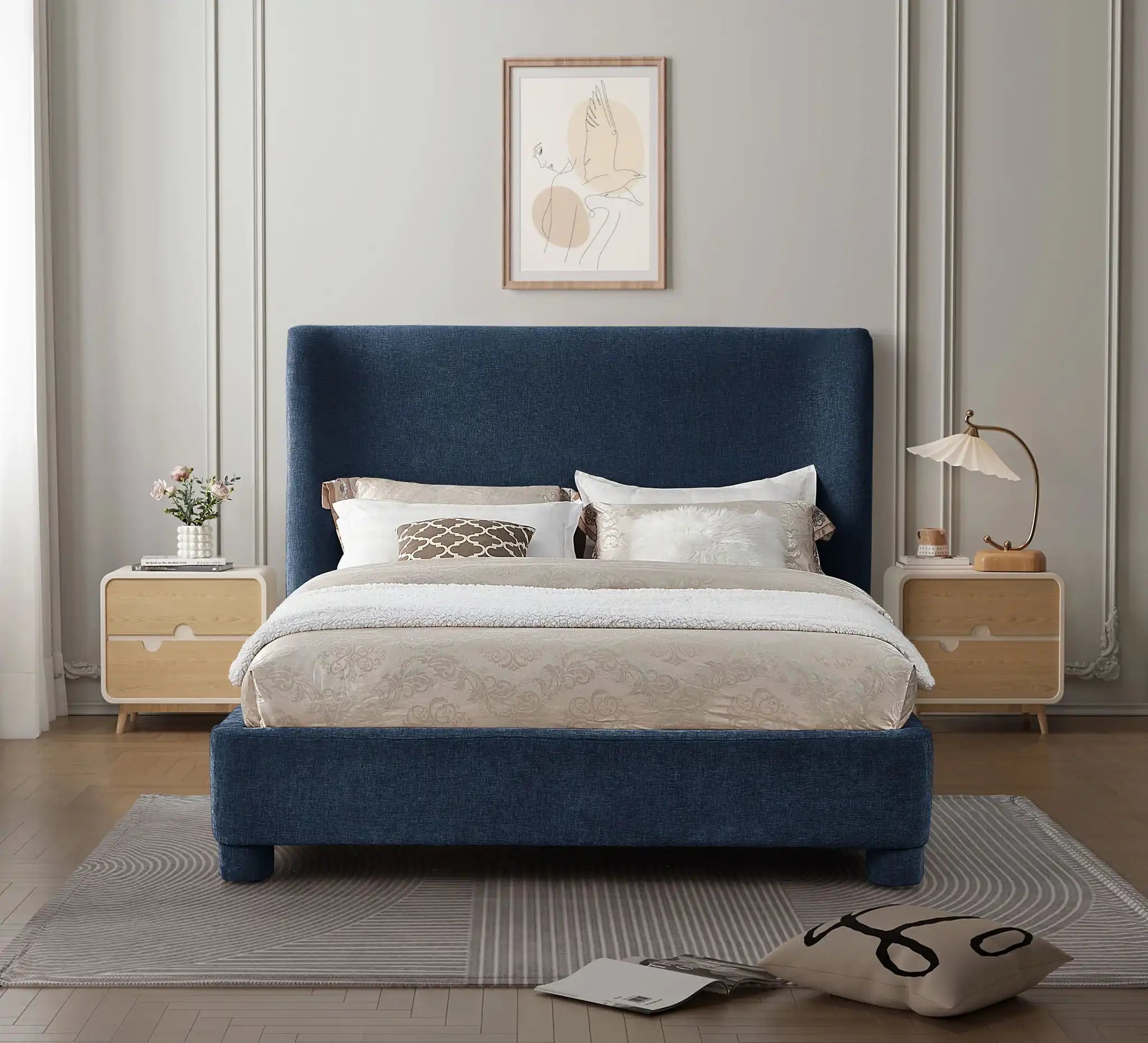 Penny - Chenille Fabric Bed