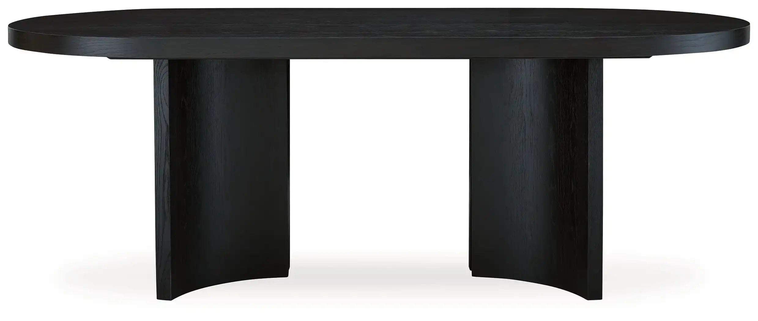 Rowanbeck - Oval Dining Room Table - Black - Best Buy Furniture