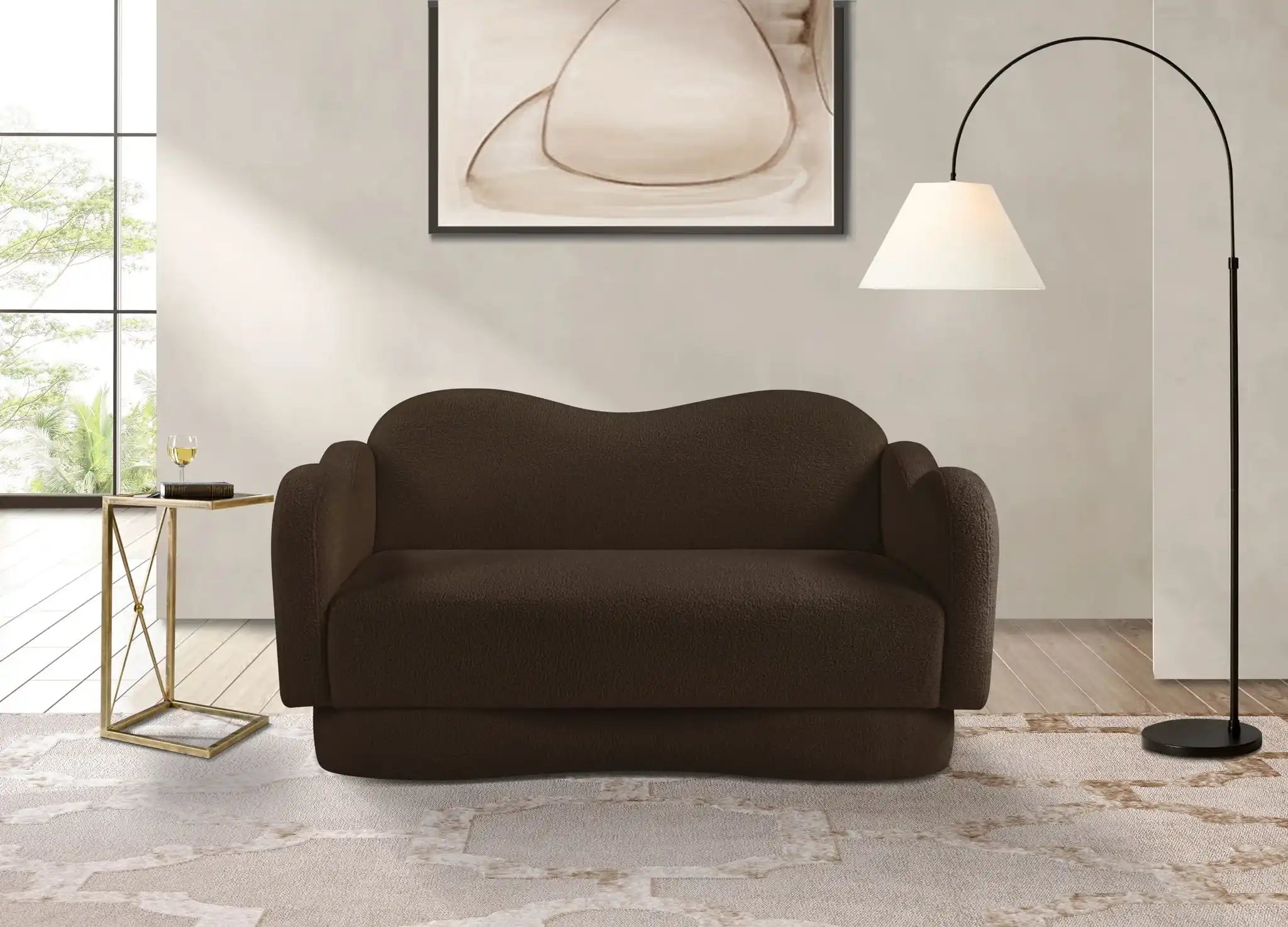 Bloom - Teddy Fabric Loveseat