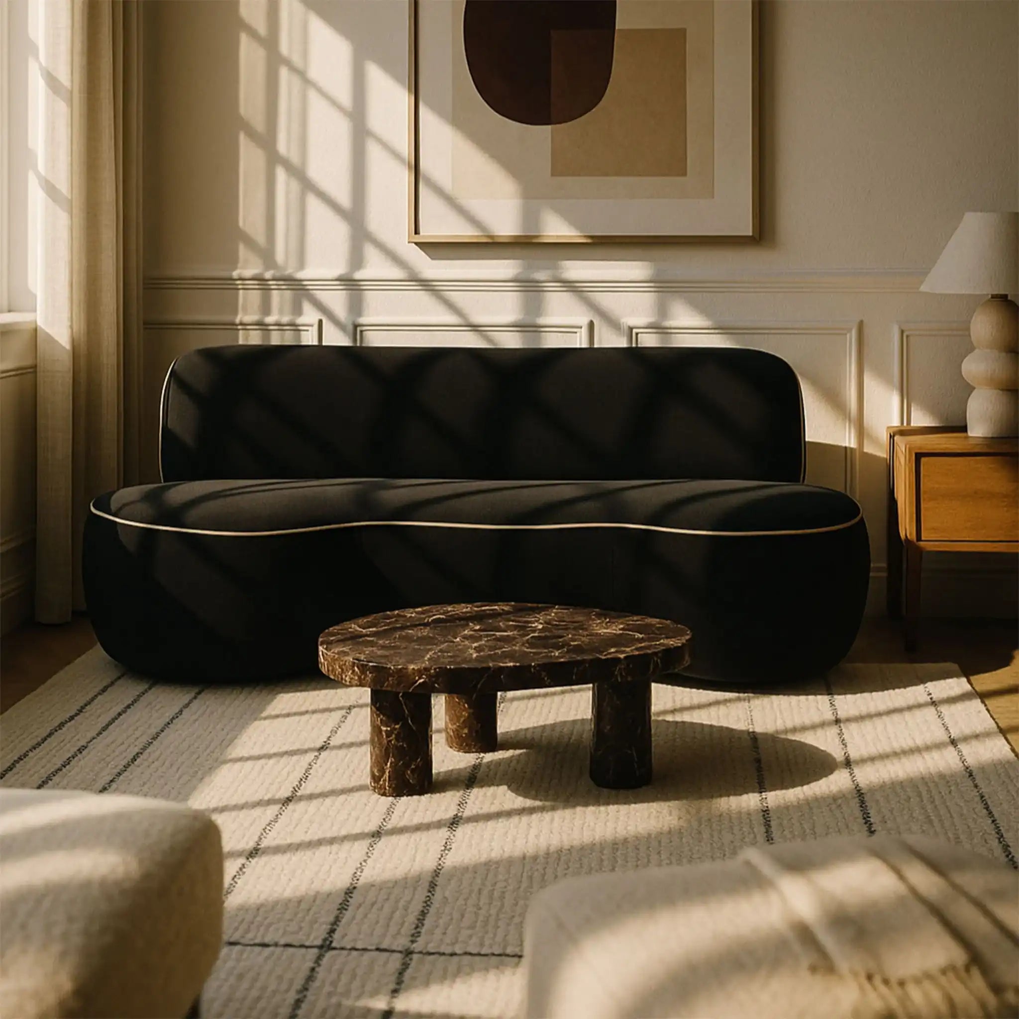 Swerve - Velvet 101" Upholstered Sofa