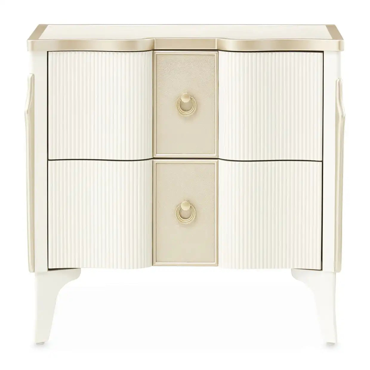 La Marisia - Nightstand - Creamy Pearl - Best Buy Furniture