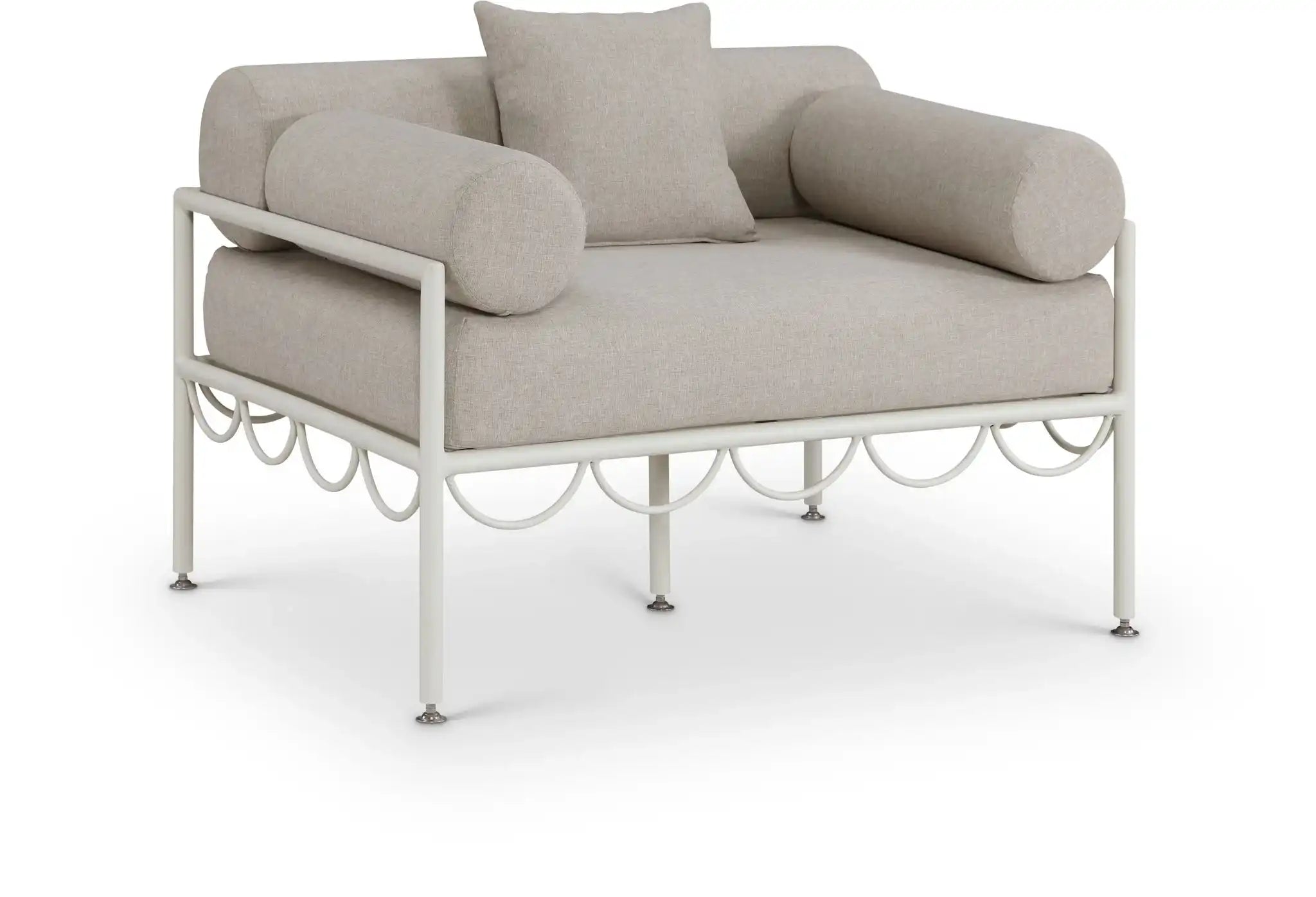 Portofino - Resilient Water Repellent Fabric Upholstered Outdoor Patio Chair - Best Buy Furniture