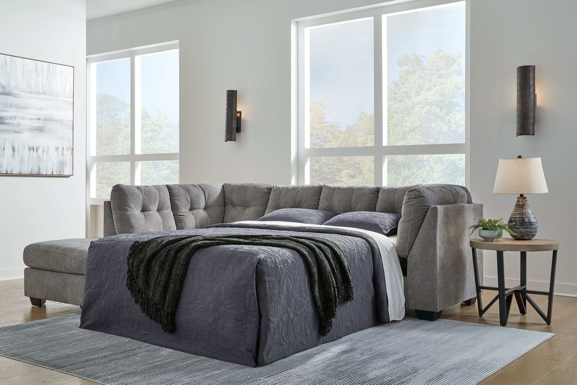 Marleton - Sleeper Sectional - Best Buy Furniture