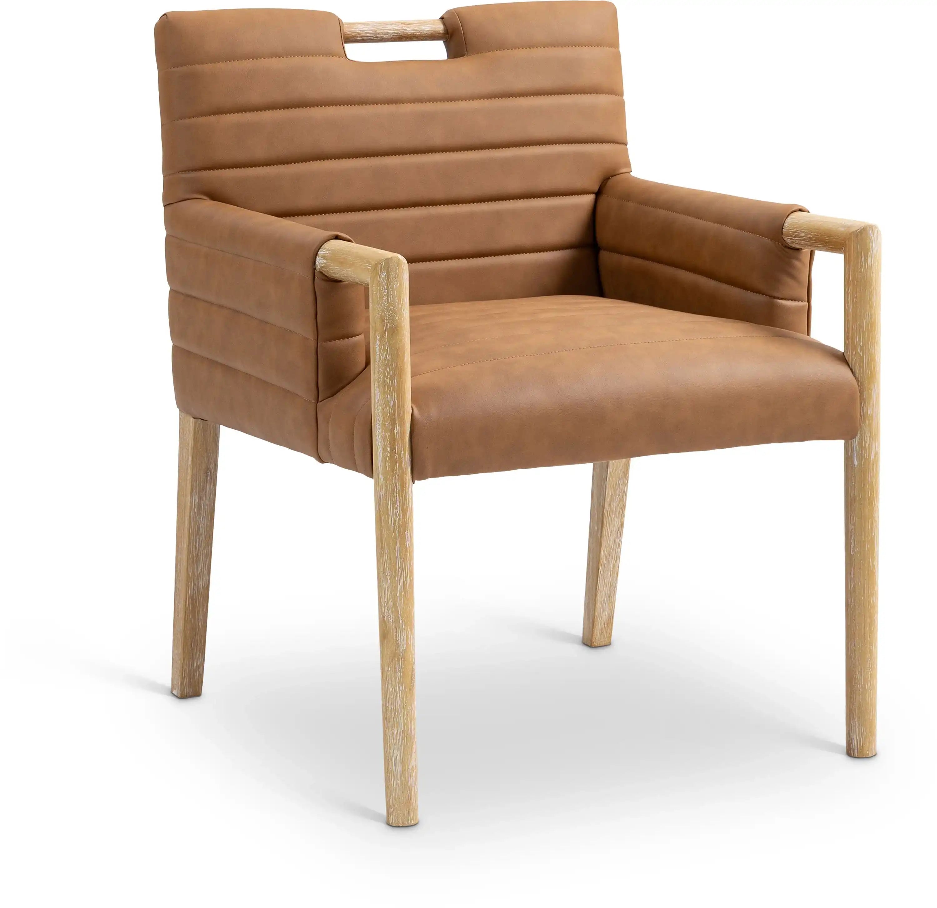 Aimee - Dining Arm Chair - Light Brown Legs - Best Buy Furniture