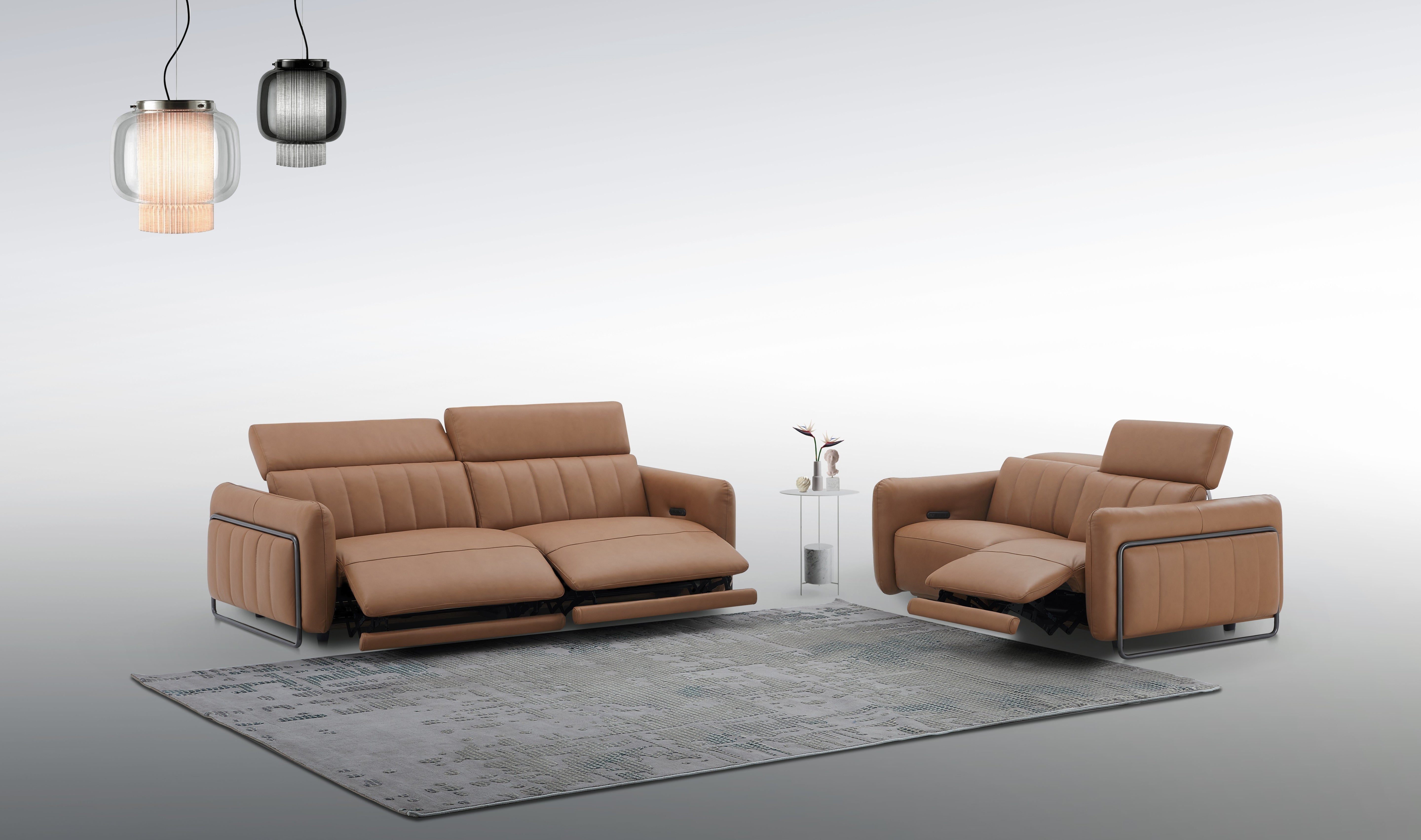 President Leather Sofa J&M