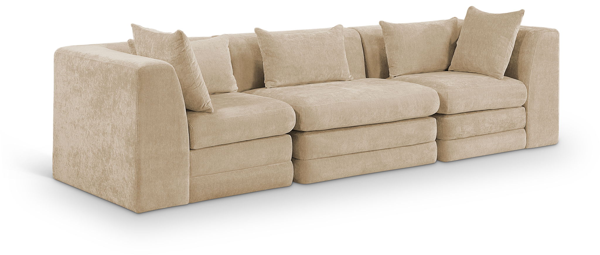 Stellar - 3 Piece 114" Upholstered Modular Sofa - Best Buy Furniture