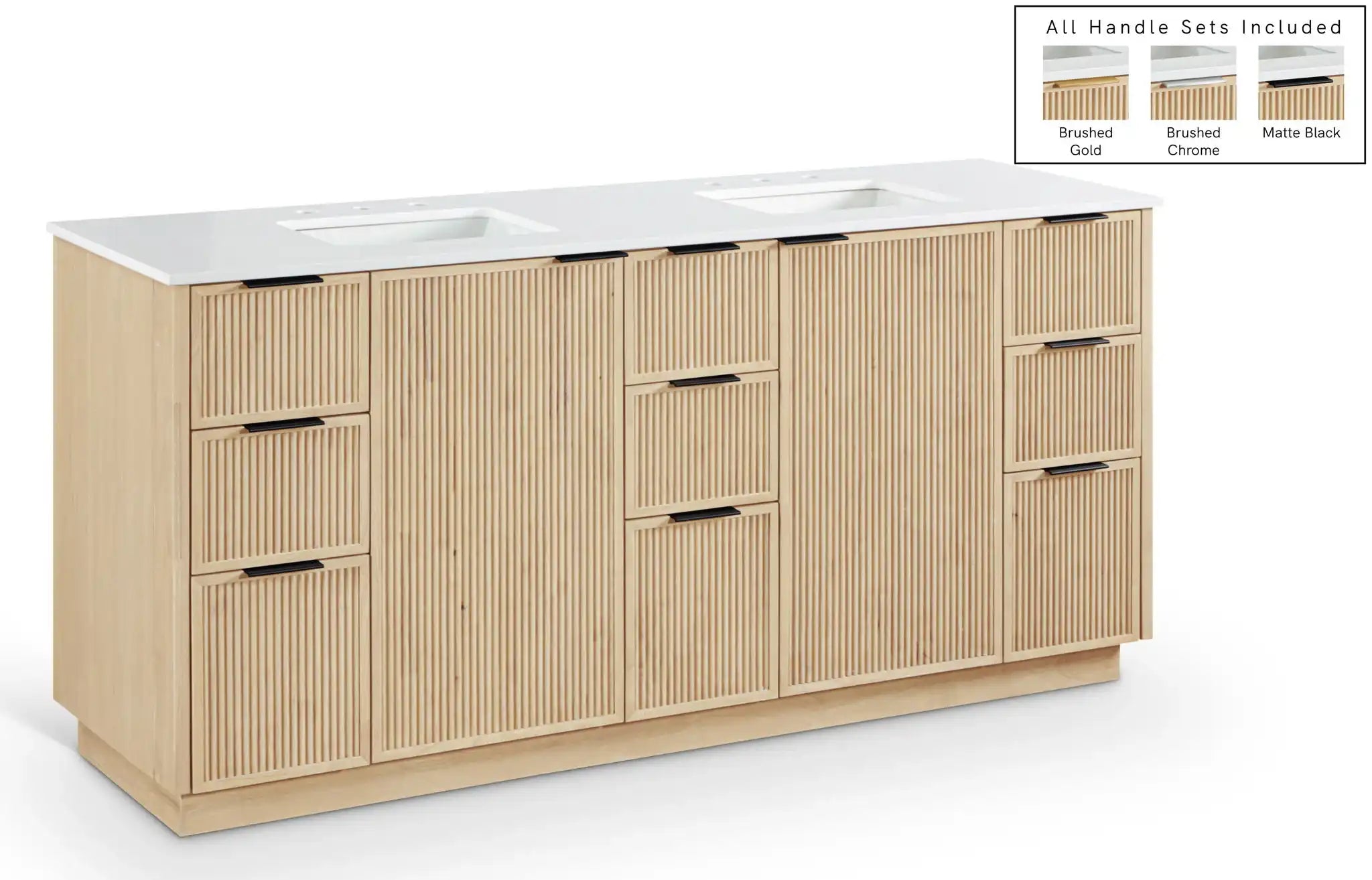 Willard - Engineered Stone And Solid Wood Bathroom Vanity - Best Buy Furniture