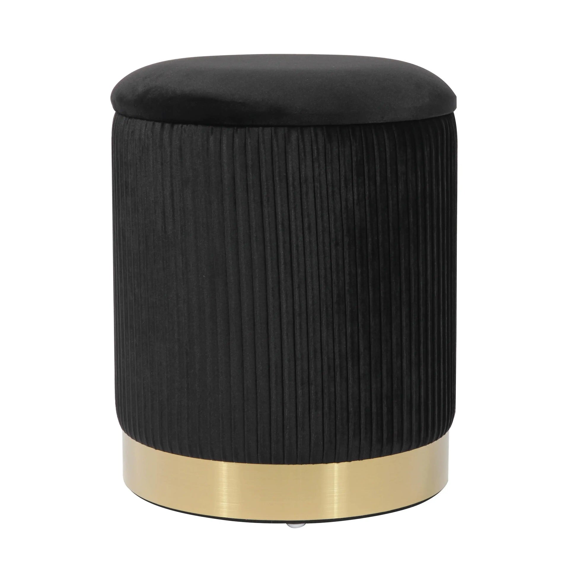 Zoe - Velvet Storage Ottoman - Best Buy Furniture