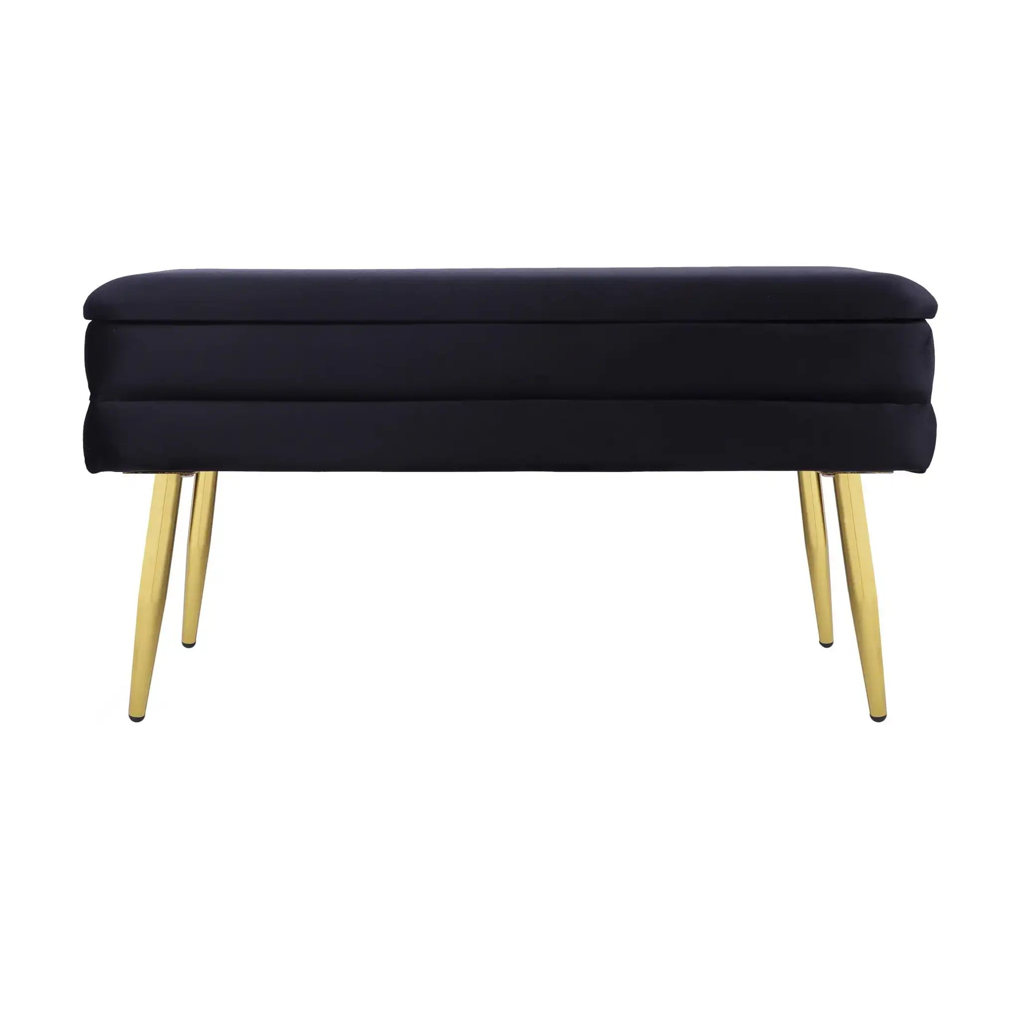 Ziva - Velvet Storage Bench - Best Buy Furniture