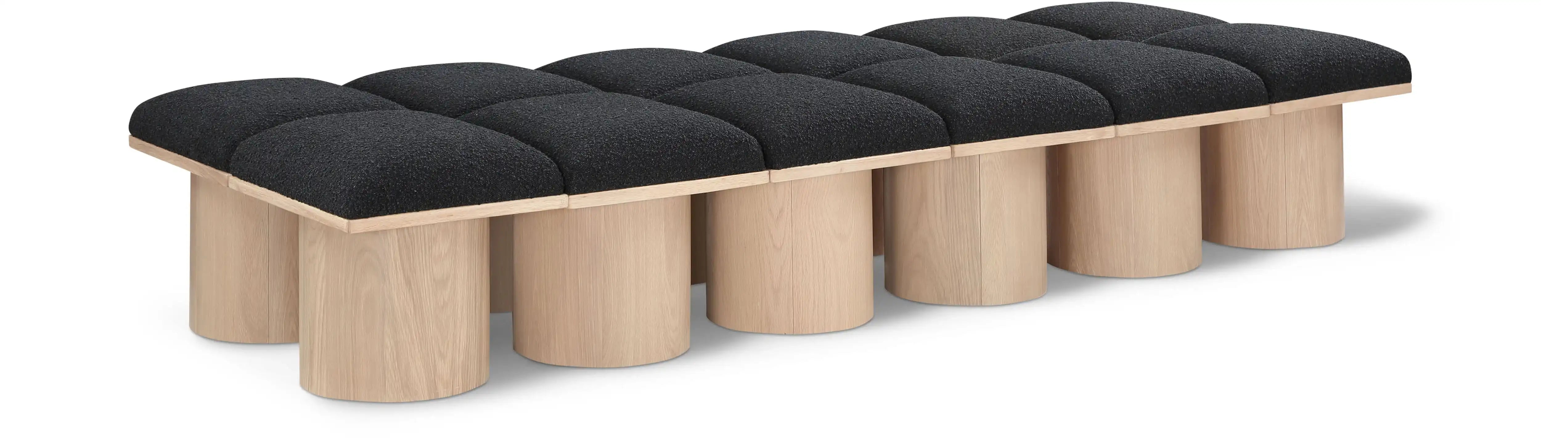 Pavilion - 12 Piece Modular Bench With Natural Base - Best Buy Furniture
